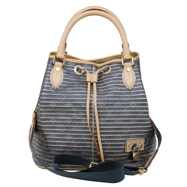 مملوكة مسبقًا Louis Vuitton Metallic Striped Eden Néo Tote