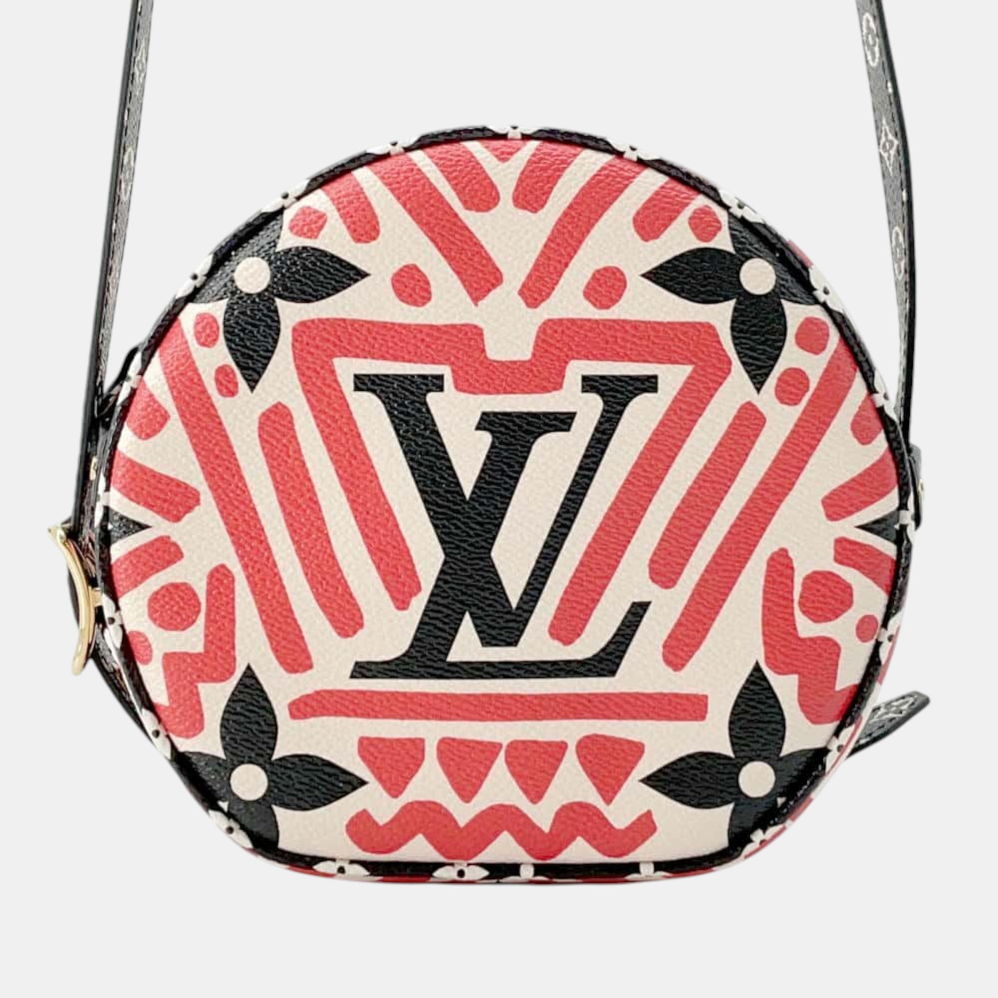 

Louis Vuitton Rouge Monogram / Giant Crafty Boite Chapeau Soupour bag, Red