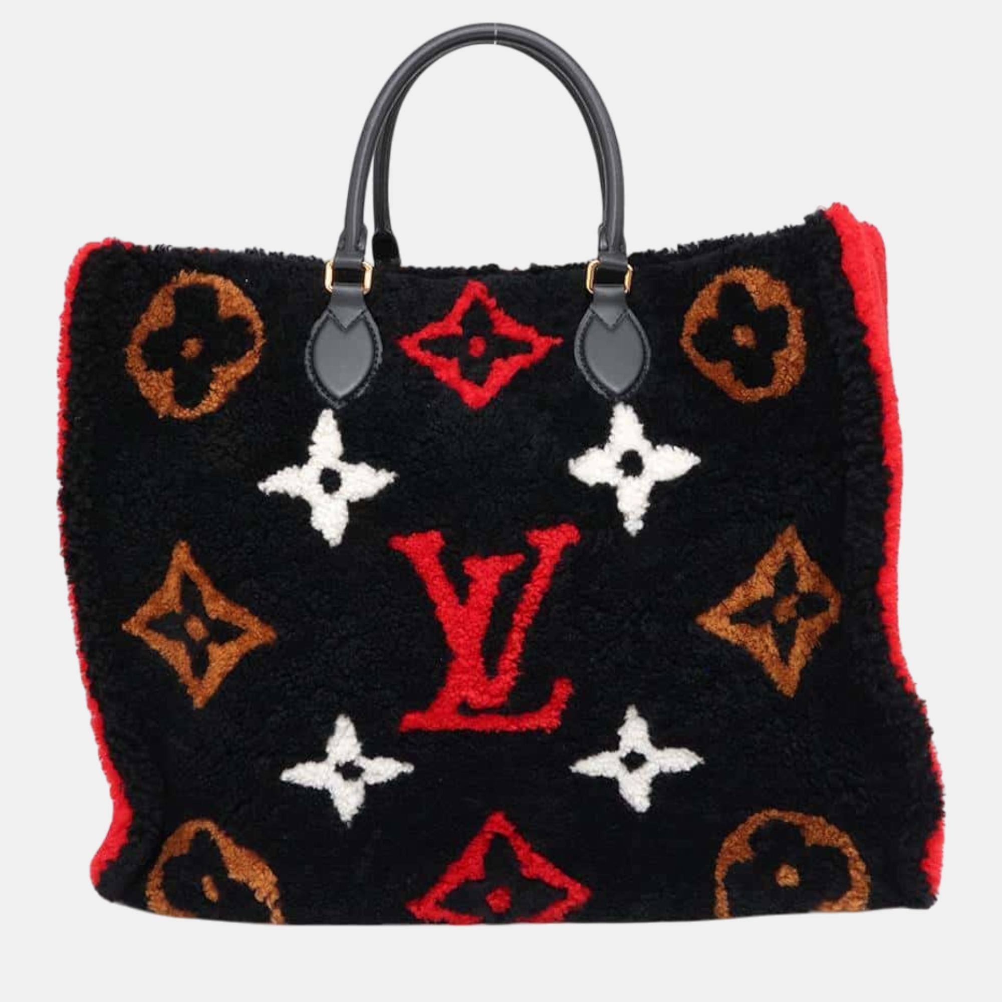 

Louis Vuitton Noir/Red Monogram / Teddy Onthego Size GM, Black