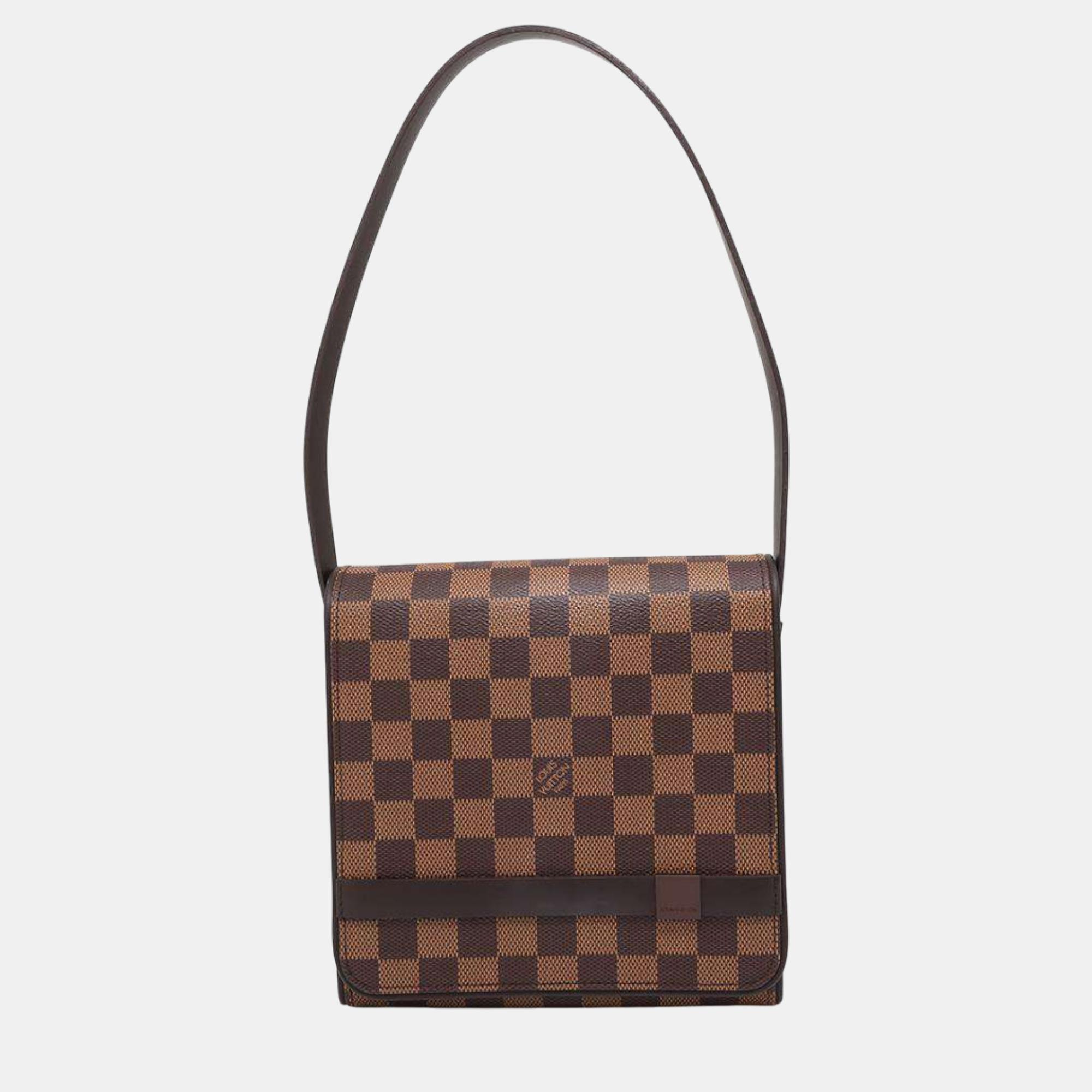 

Louis Vuitton Red Damier Ebene Canvas Tribeca Mini bag, Brown