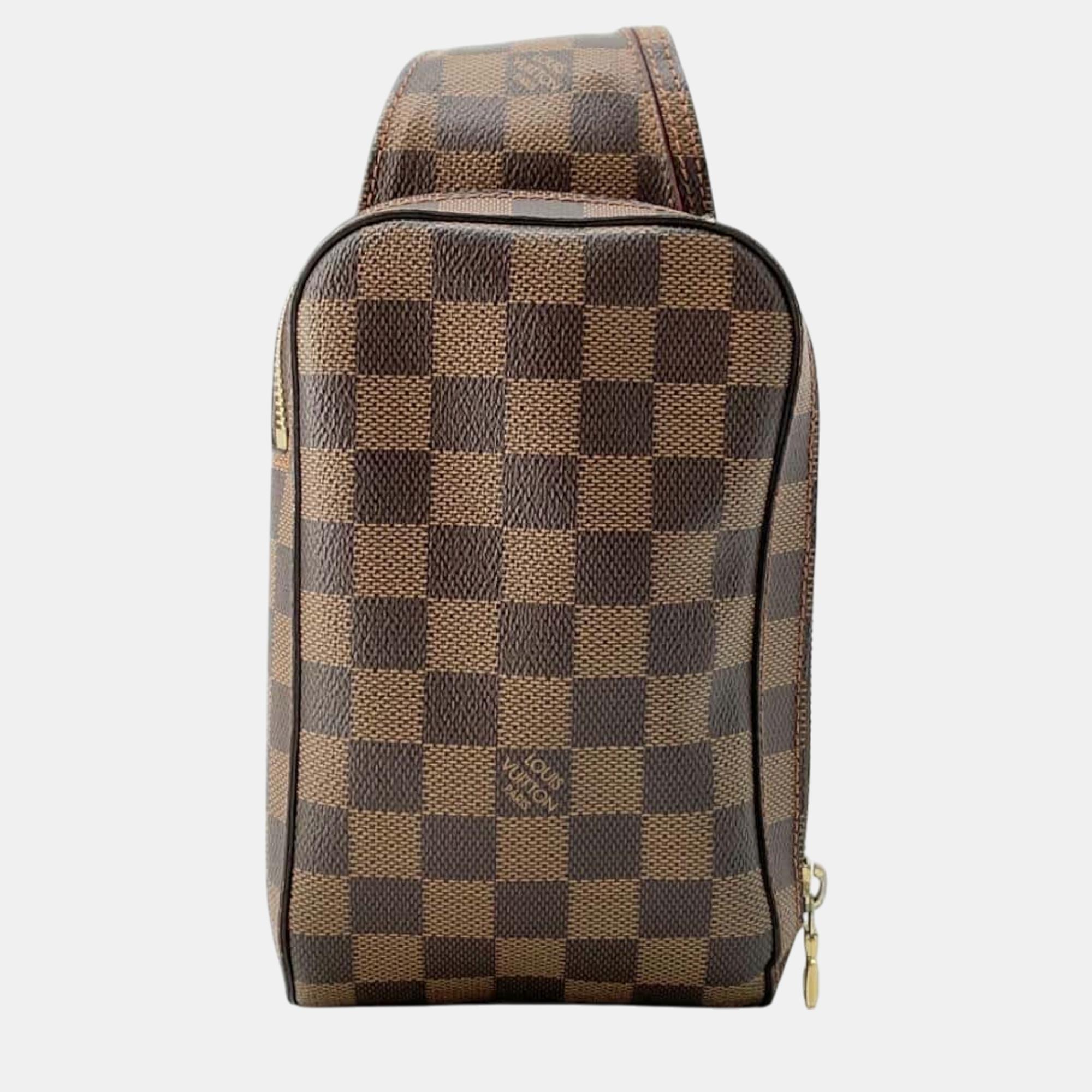 

Louis Vuitton Red Damier Ebene Canvas Geronimos, Brown