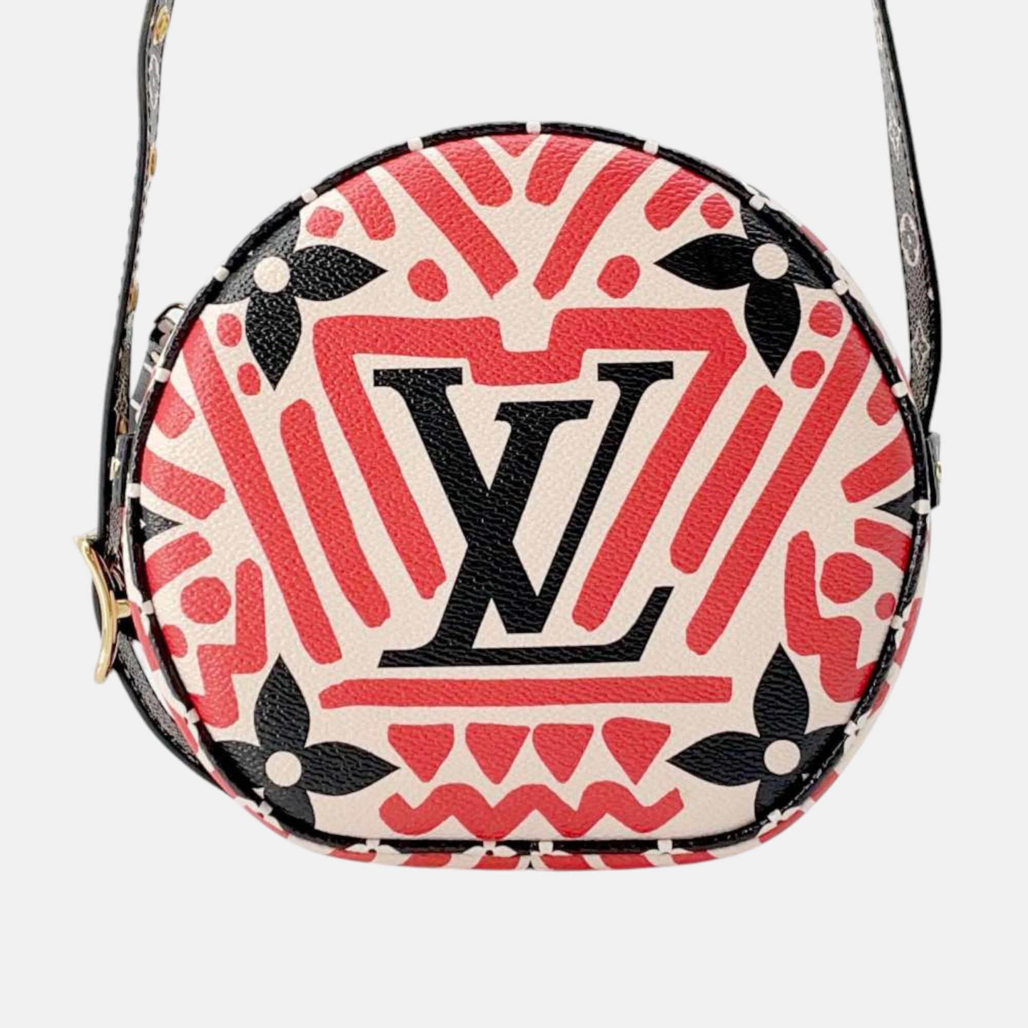 

Louis Vuitton Rouge Monogram LV Crafty Boite Chapeau Soupour Claim Giant, Red