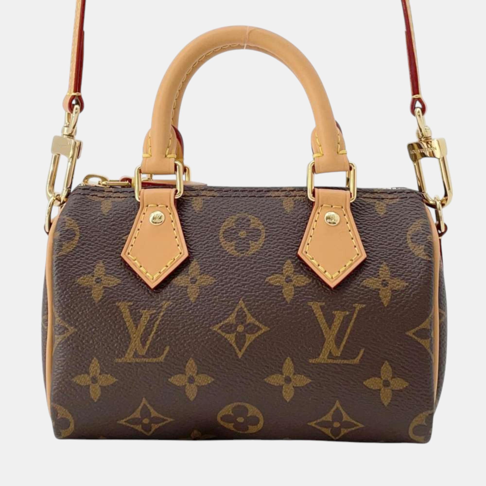 

Louis Vuitton Brown Monogram Nano Speedy Bag