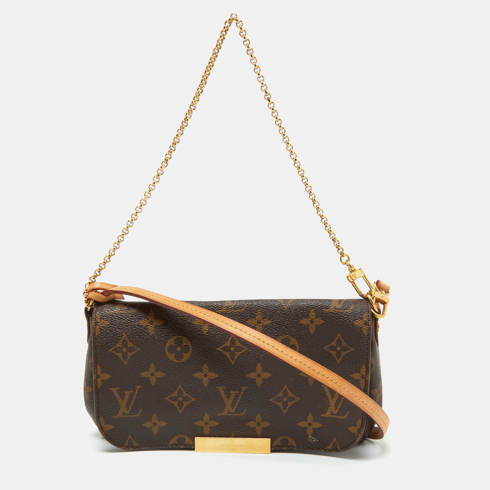 

Louis Vuitton Monogram Canvas Favorite PM Bag, Brown