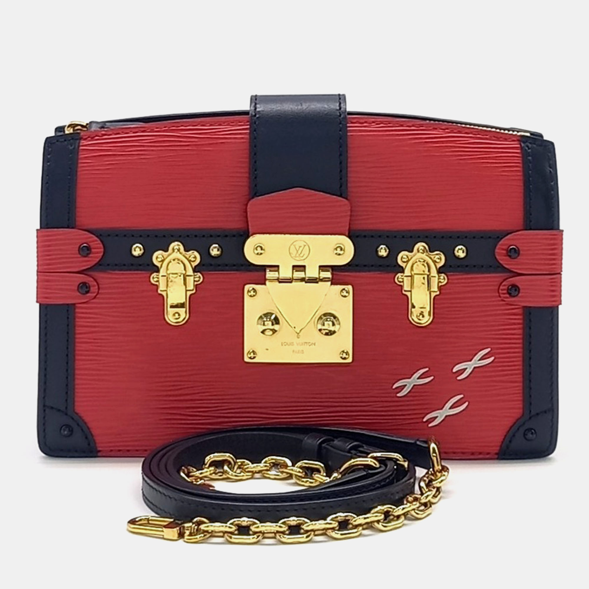 

Louis Vuitton Epi Trunk Clutch, Red