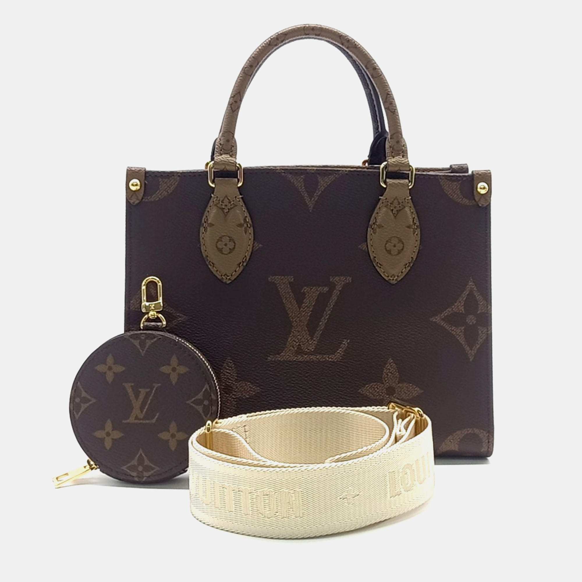 

Louis Vuitton Monogram On the Go PM Bag, Brown