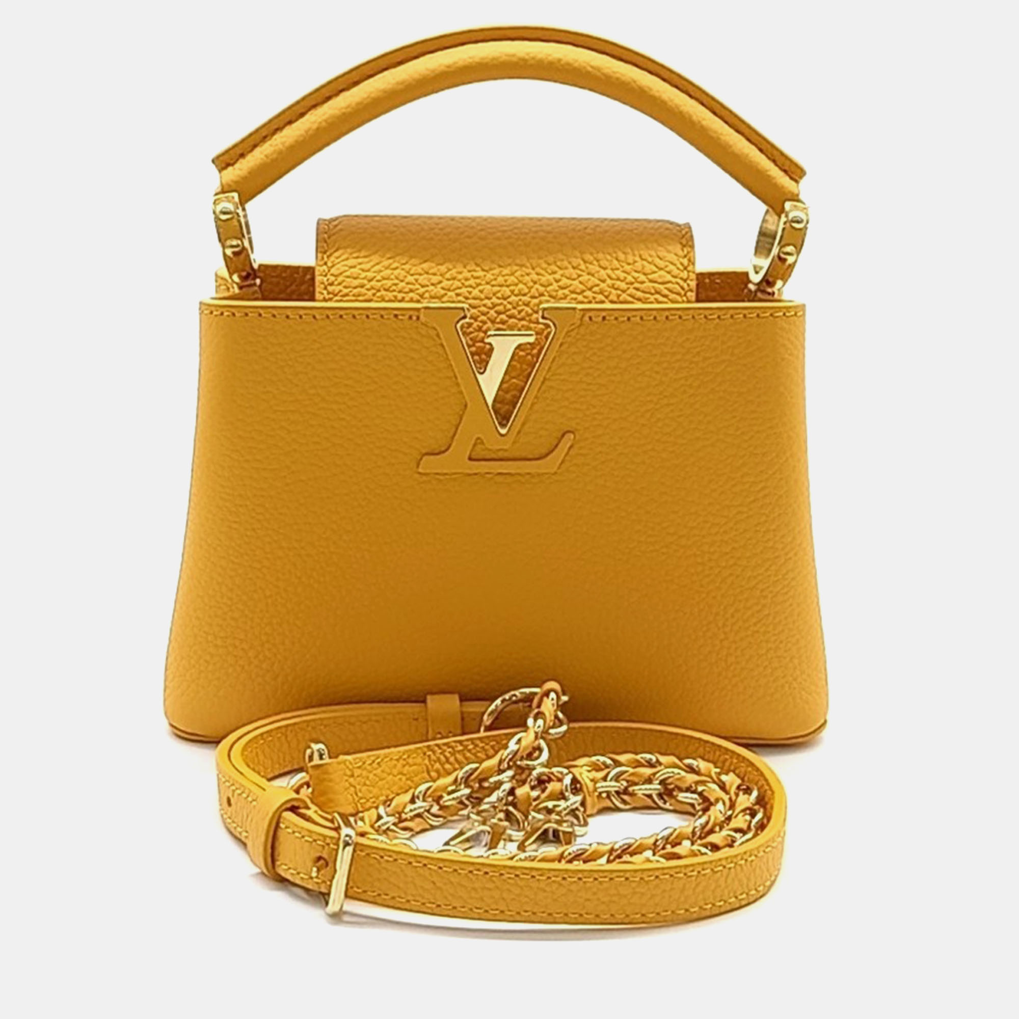 

Louis Vuitton Capucine Mini Bag, Yellow