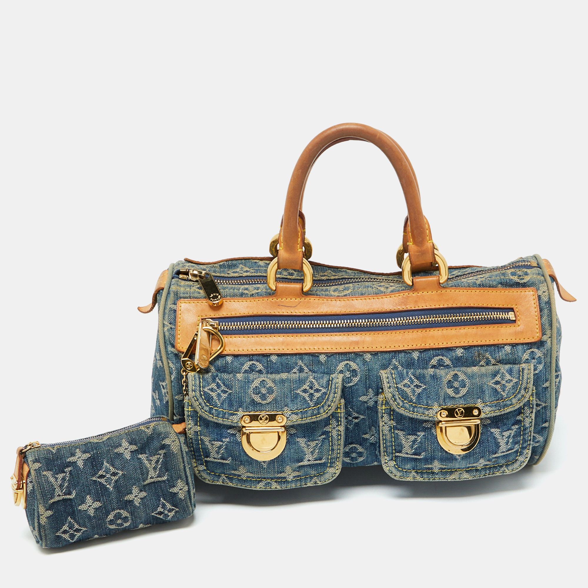 

Louis Vuitton Blue Monogram Denim Neo Speedy Bag