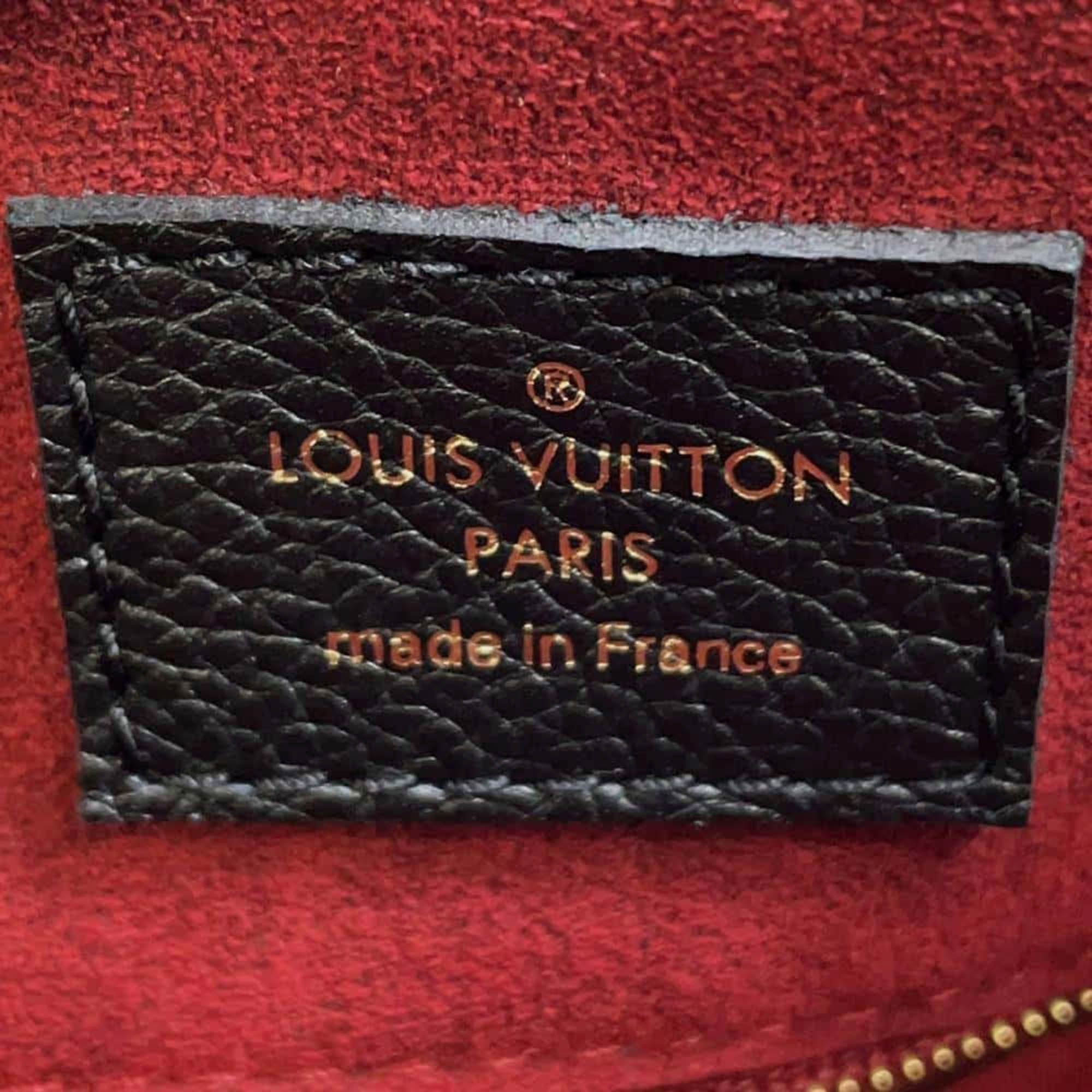 Louis Vuitton Red Bicolor Monogram Empreinte Leather Speedy Bandouliere bag Size 25 