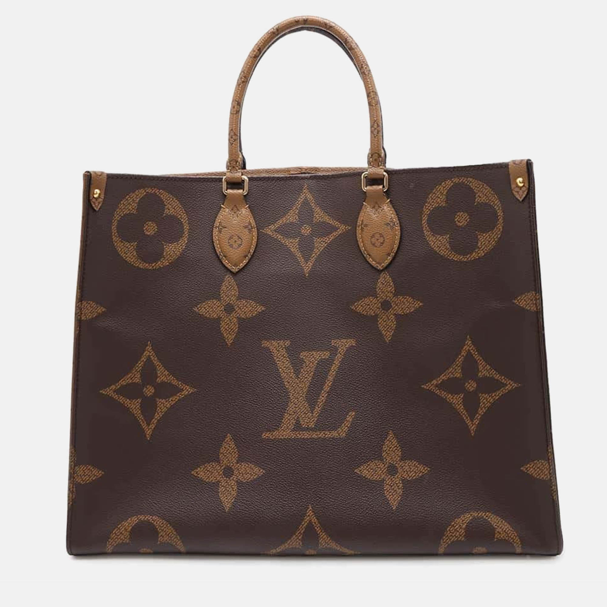 

Louis Vuitton Red Monogram Monogram Reverse Canvas Monogram Giant Onthego Size GM, Brown