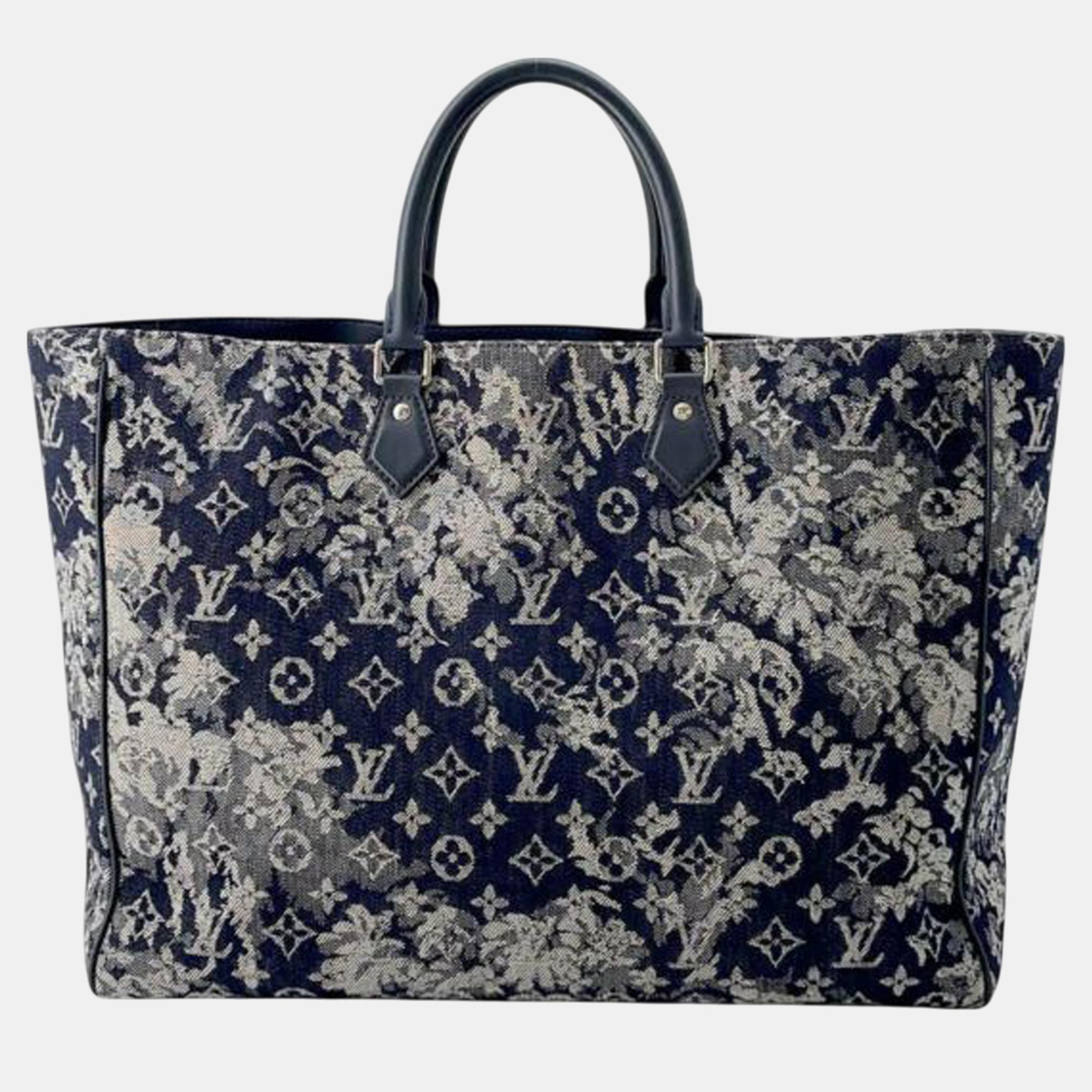 

Louis Vuitton Navy Blue Monogram Tapestry Grand Sac