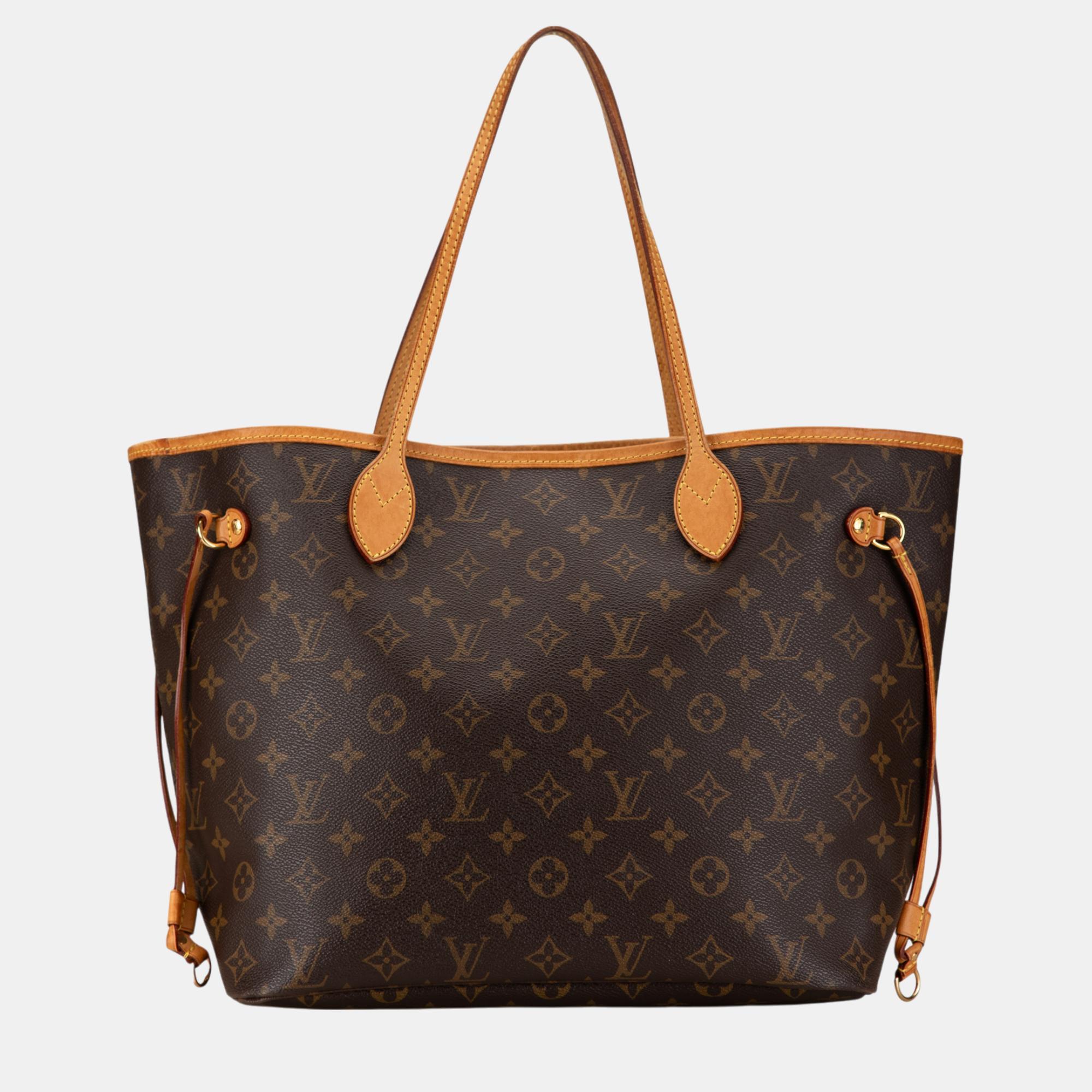 

Louis Vuitton Brown Monogram Neverfull MM