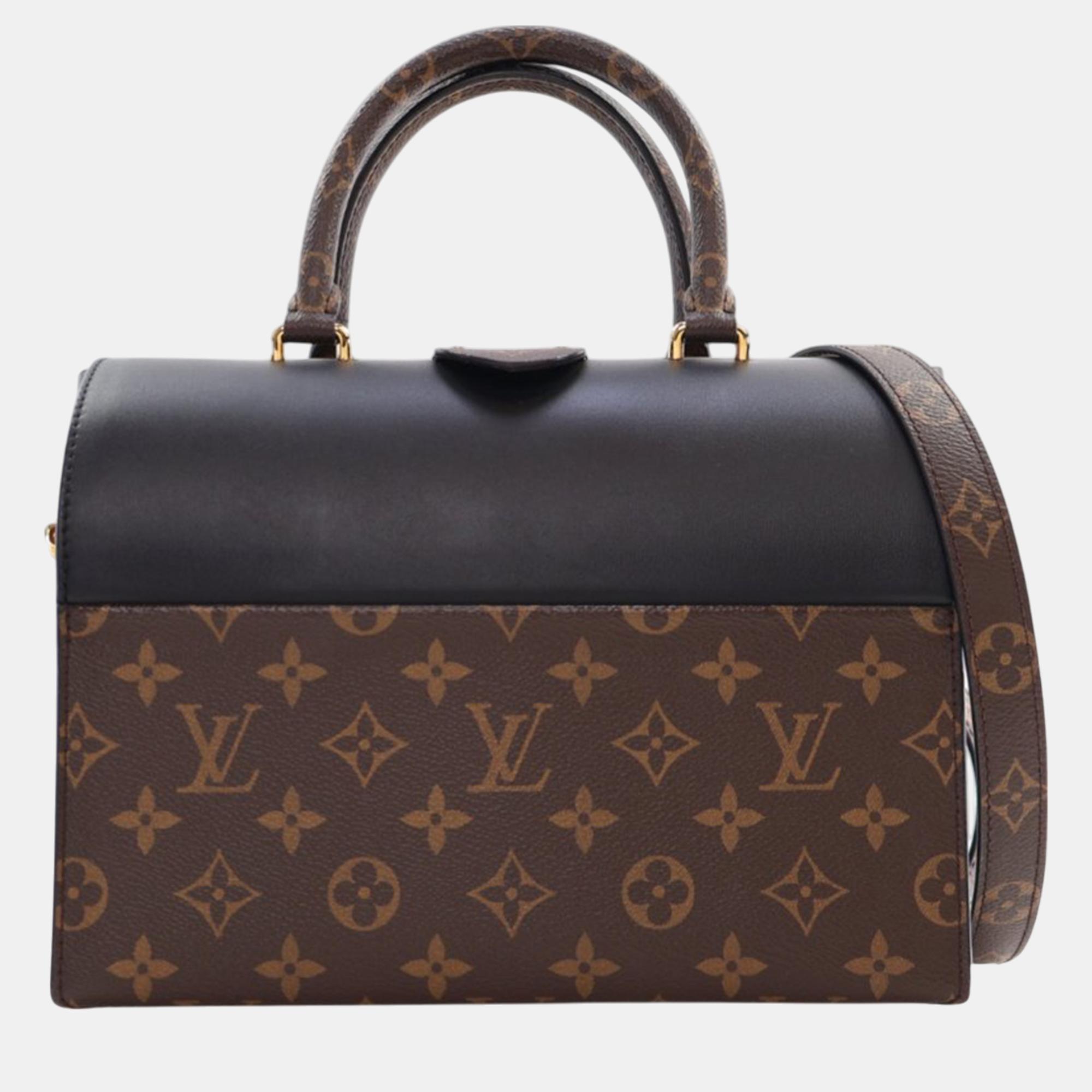 

Louis Vuitton Brown/Black Monogram Speedy Doctor Bag 25