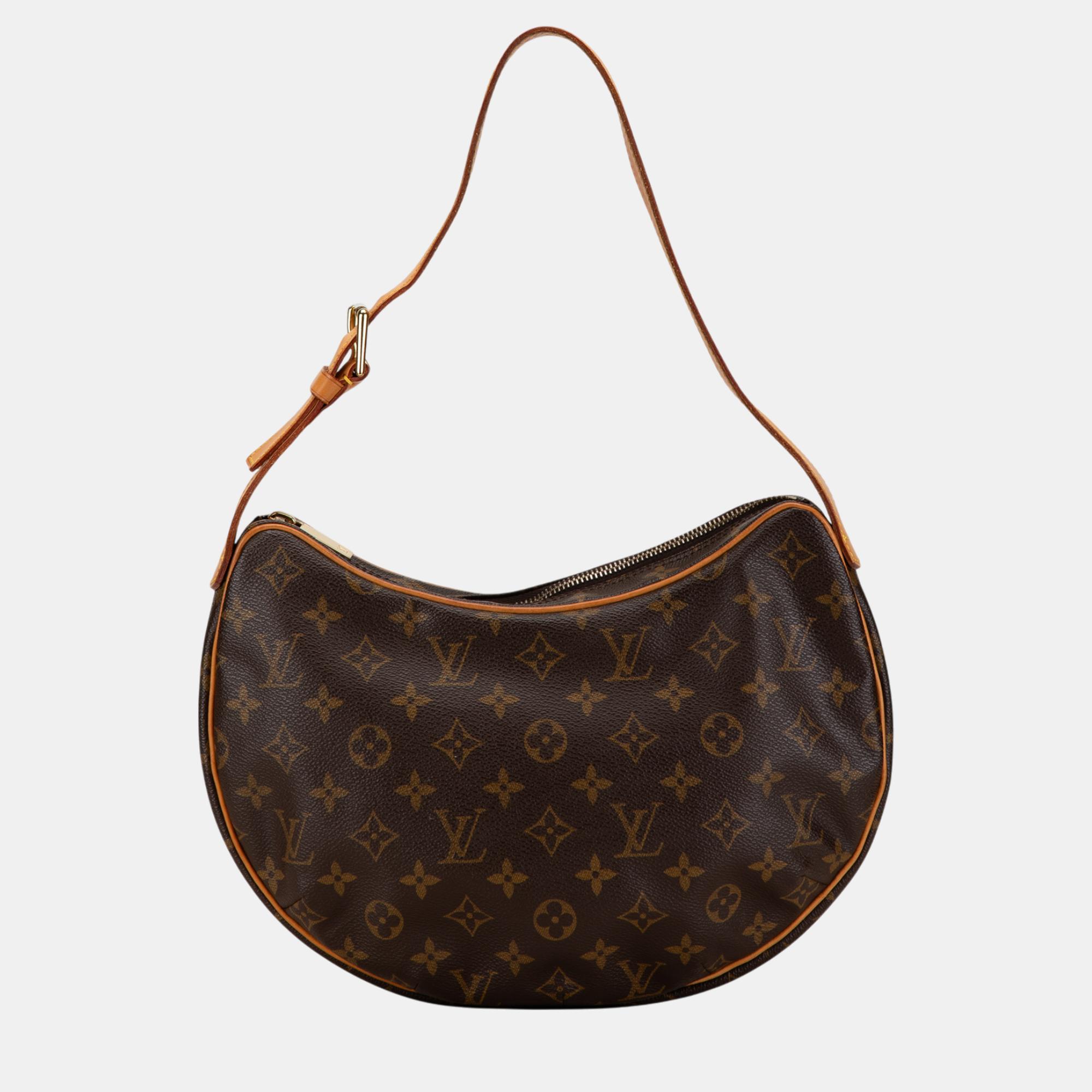 

Louis Vuitton Brown Monogram Croissant MM