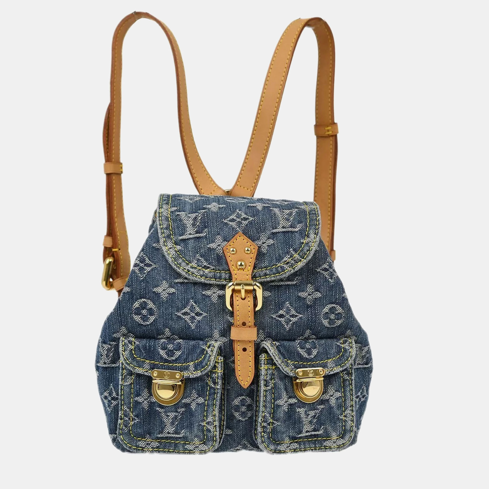 

Louis Vuitton Blue Monogram Denim Sac A Dos Pm Backpack