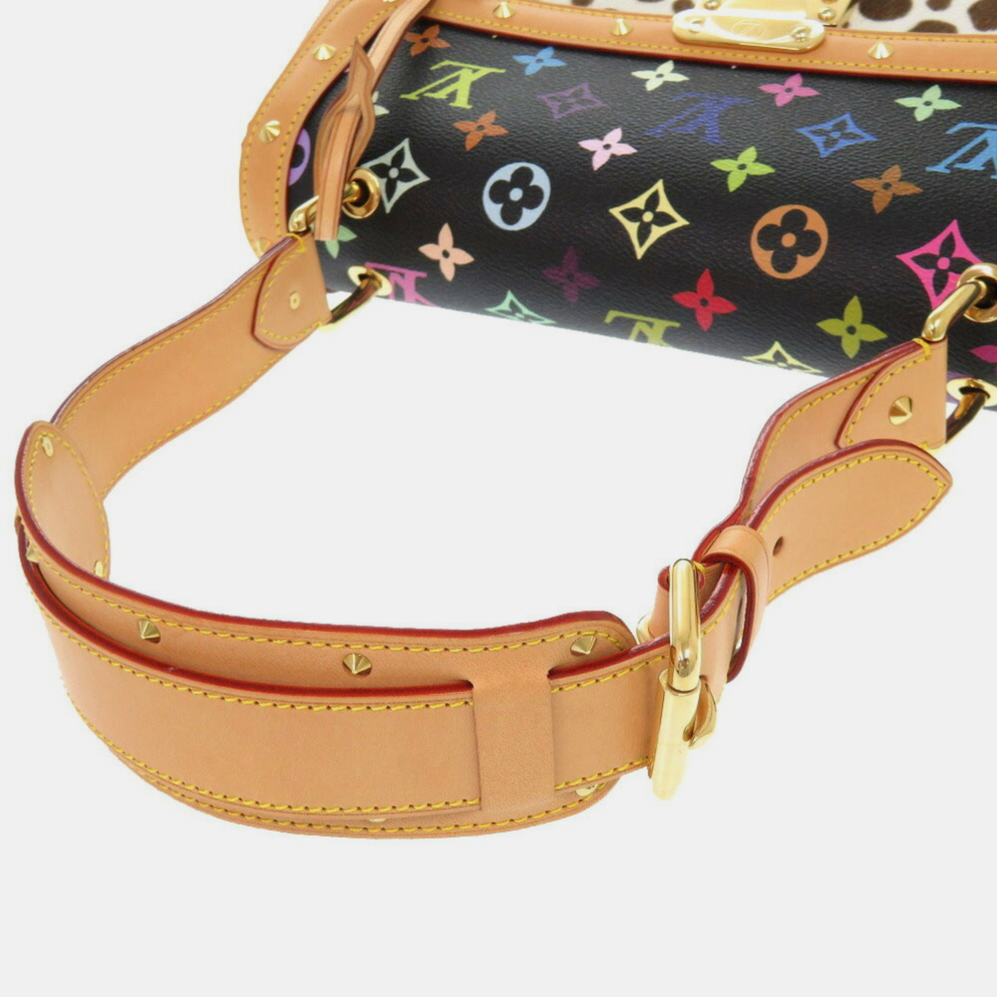 Louis Vuitton Sac Dalmatian Monogram Multicolor Pony Noir Shoulder Bag 
