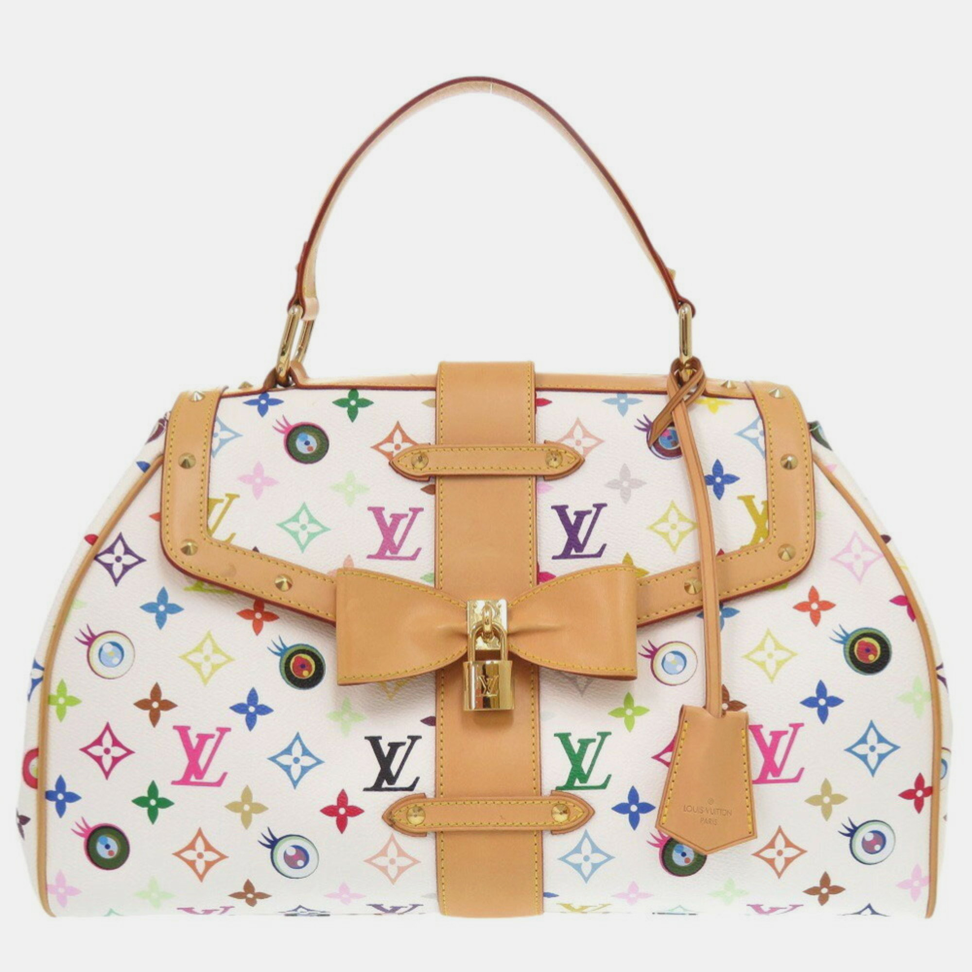 

Louis Vuitton Multicolor Blanc Sac Retro GM I Love Monogram You Handbag