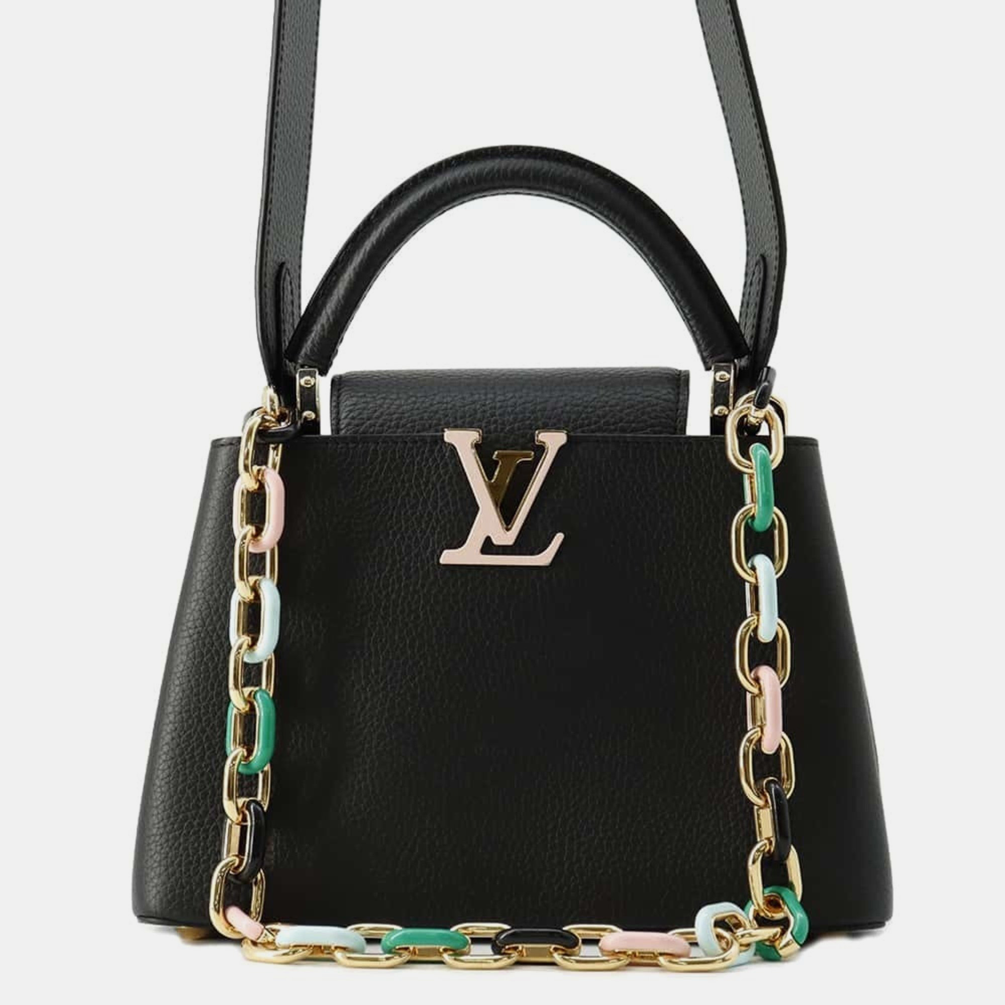 

Louis Vuitton Black Taurillon Leather Capucines BB Shoulder Bag