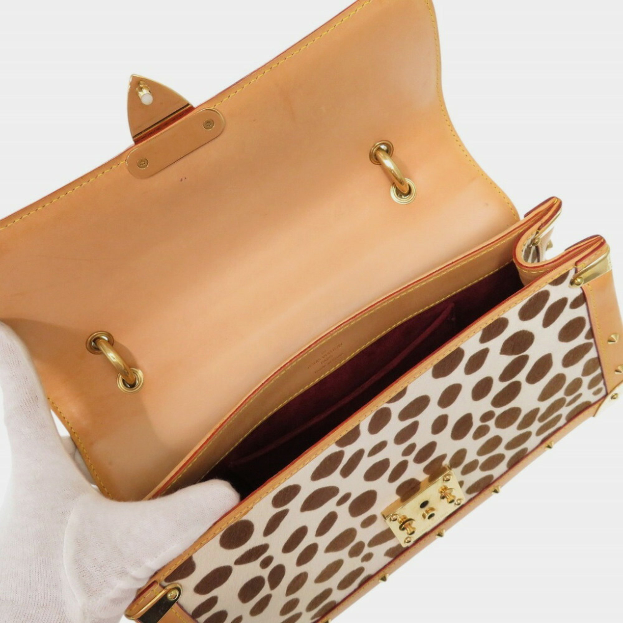 Louis Vuitton Noir Black Monogram Multicolor Sac Dalmatian Pony Shoulder Bag 