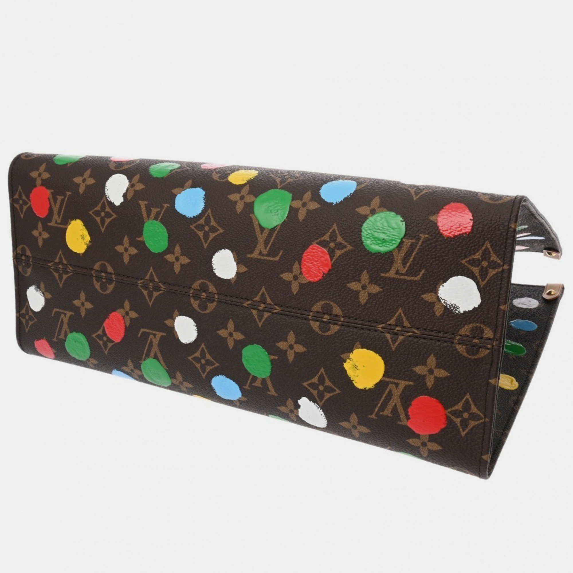 Louis Vuitton Brown/Multicolor Canvas Monogram On the Go MM Handbag 