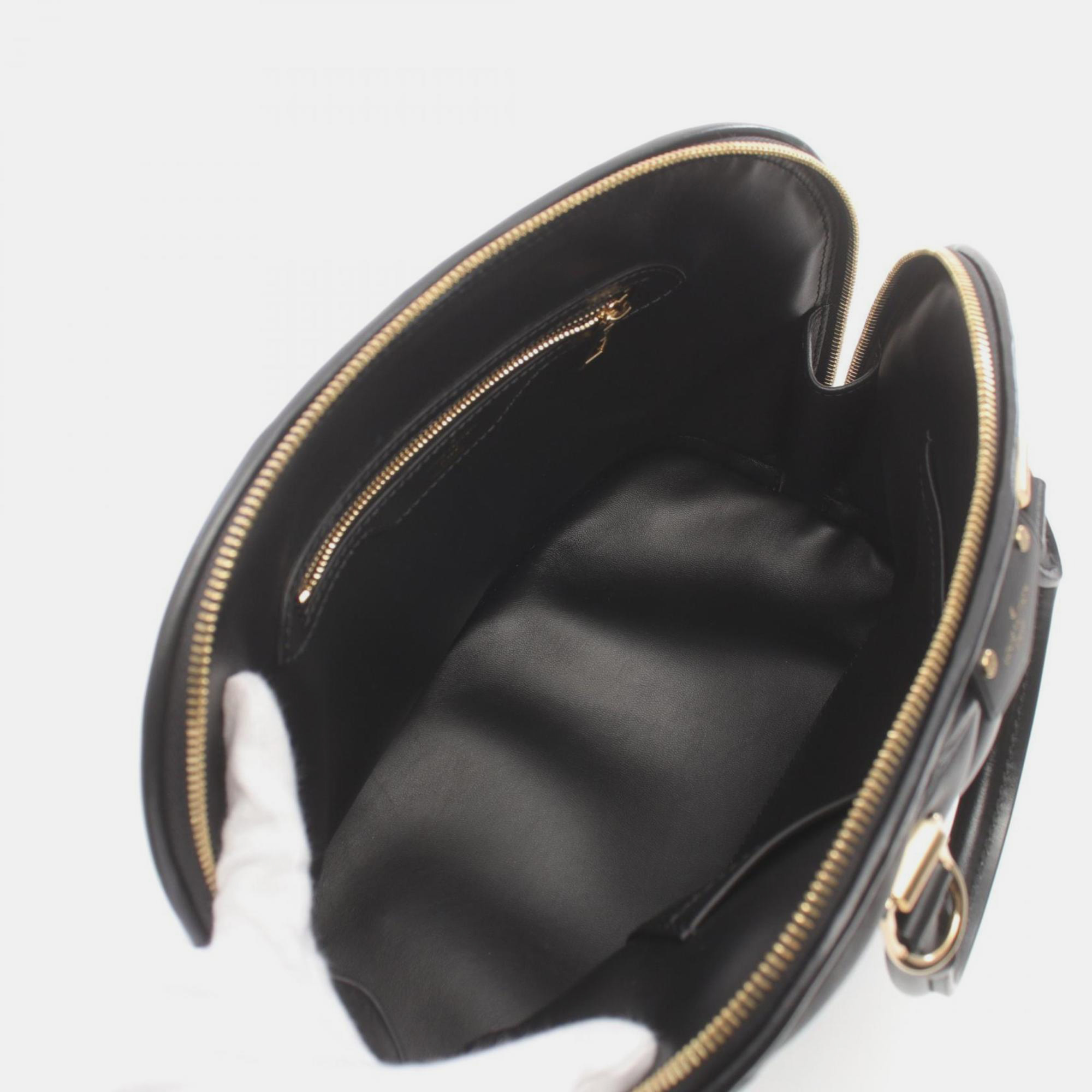 Louis Vuitton Black Leather Maltage Alma PM Handbag 