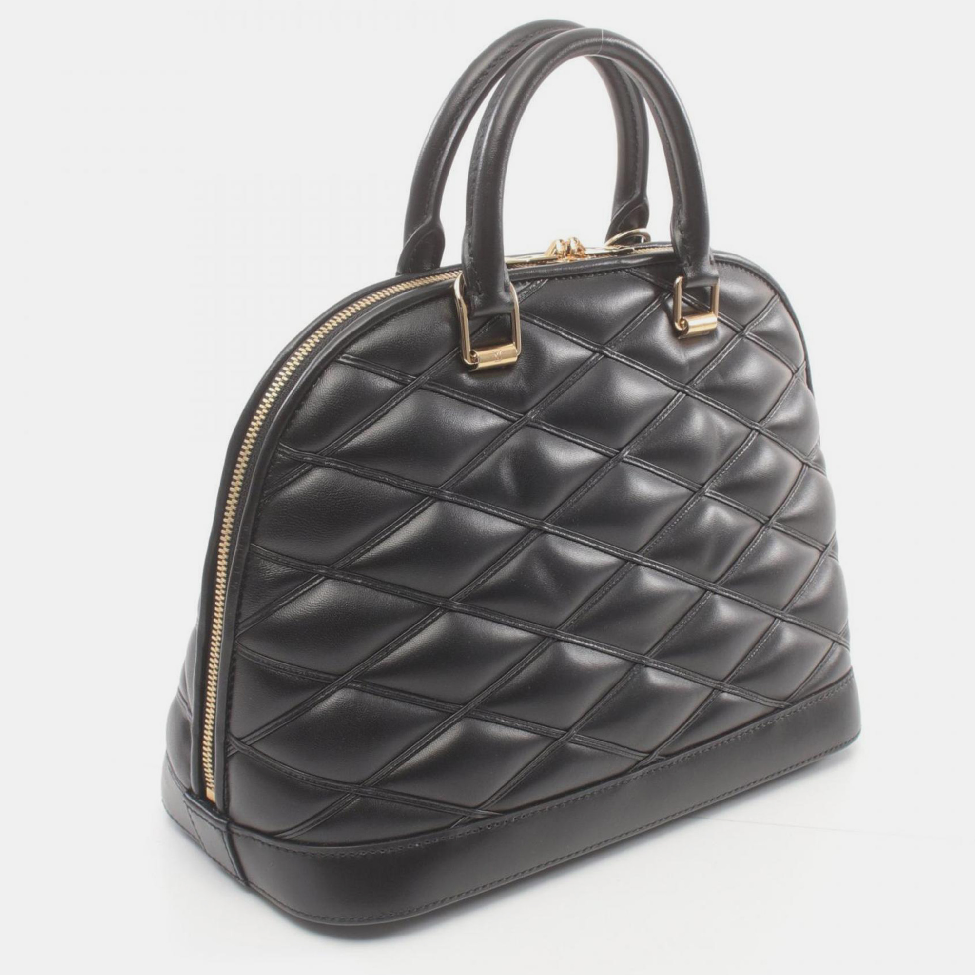 Louis Vuitton Black Leather Maltage Alma PM Handbag 