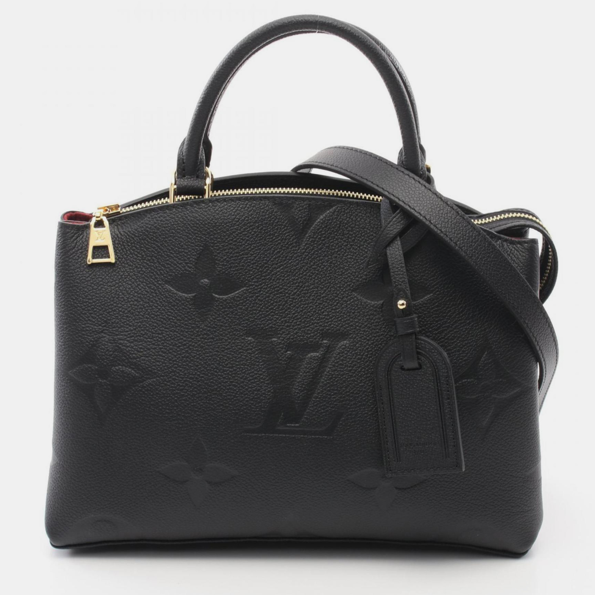 

Louis Vuitton Leather Monogram Empreinte Black Petit Palais PM Handbag