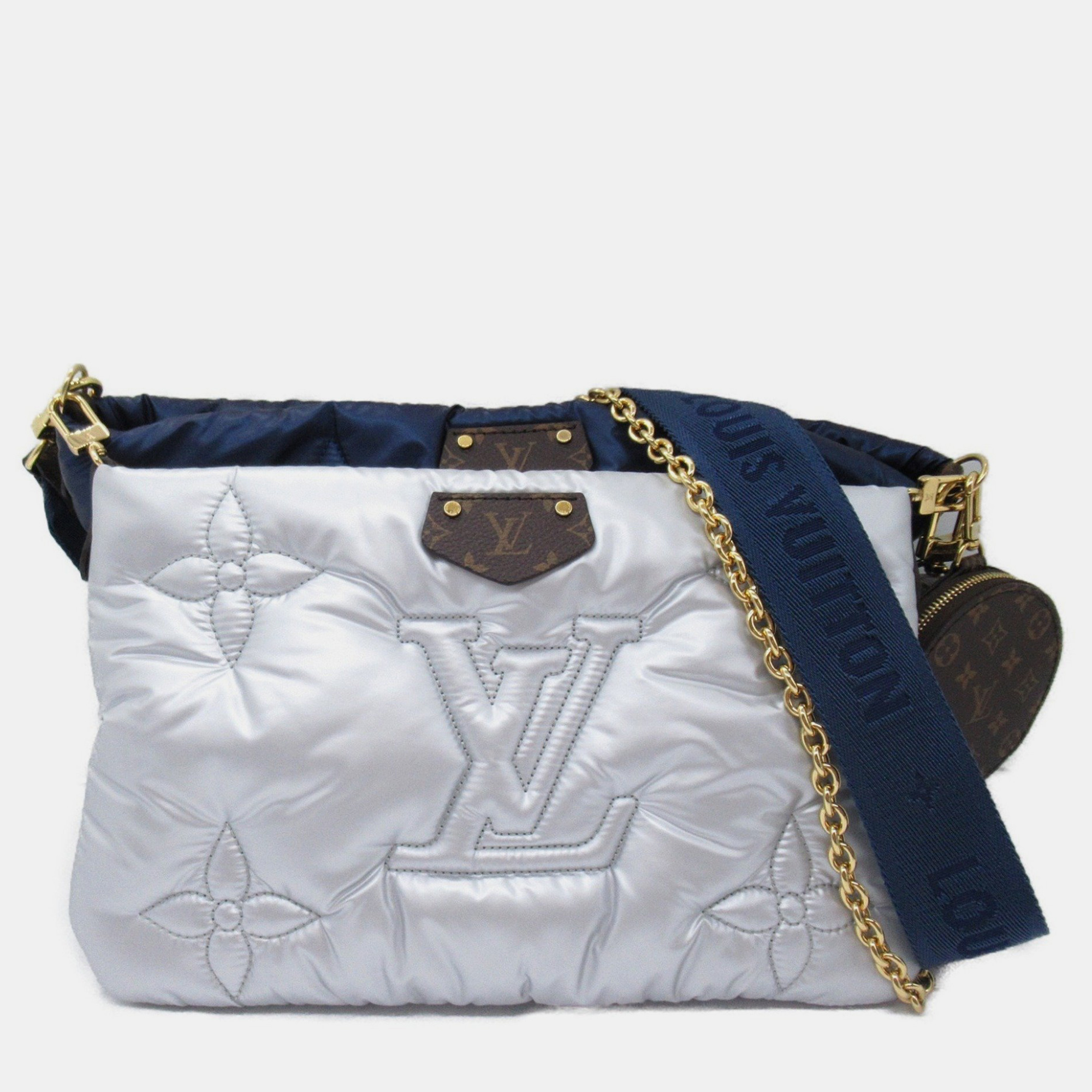 

Louis Vuitton Nylon Blue Gray Multi Pochette Accessoires Shoulder Bag