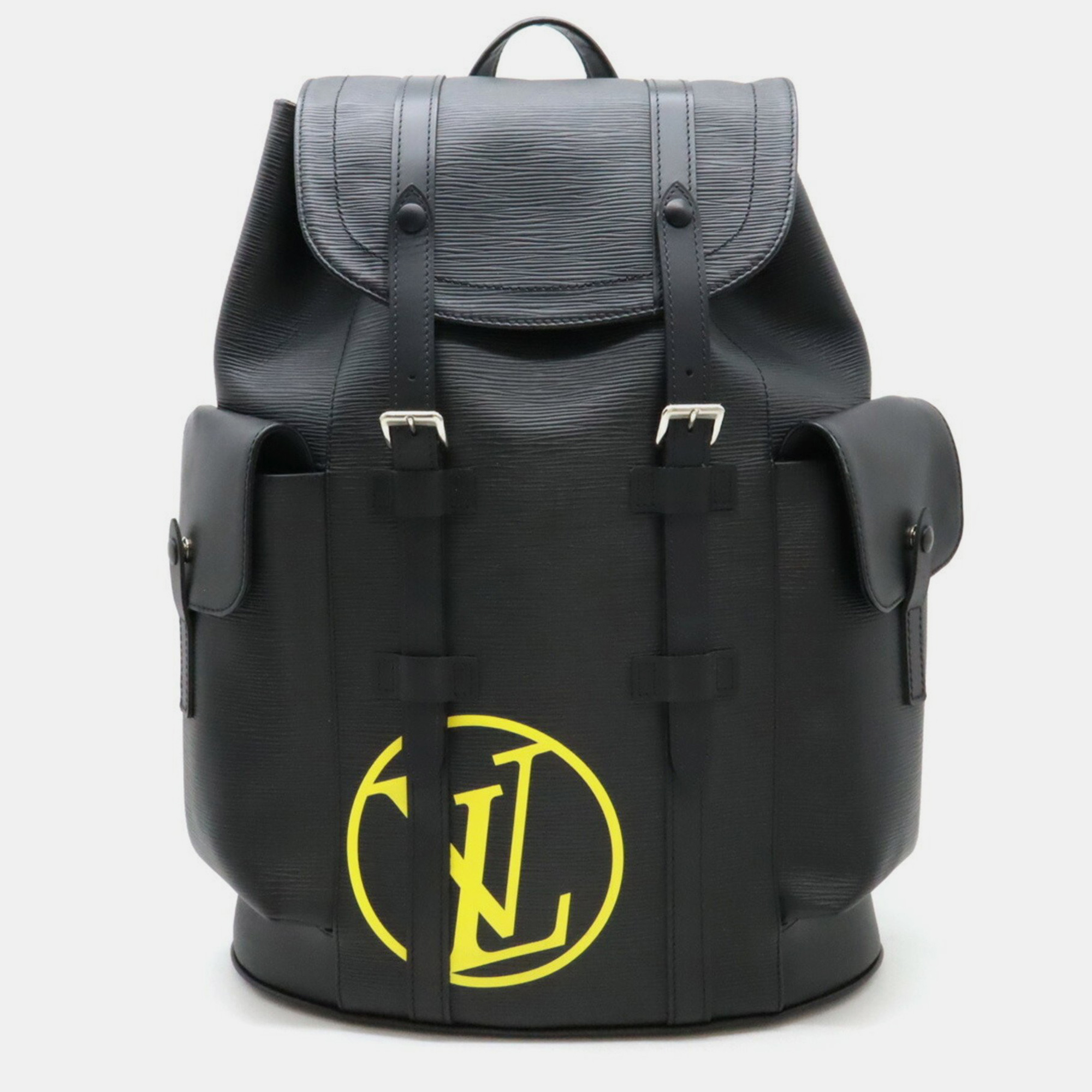 

Louis Vuitton Leather Noir Black Epi Christopher PM Backpack