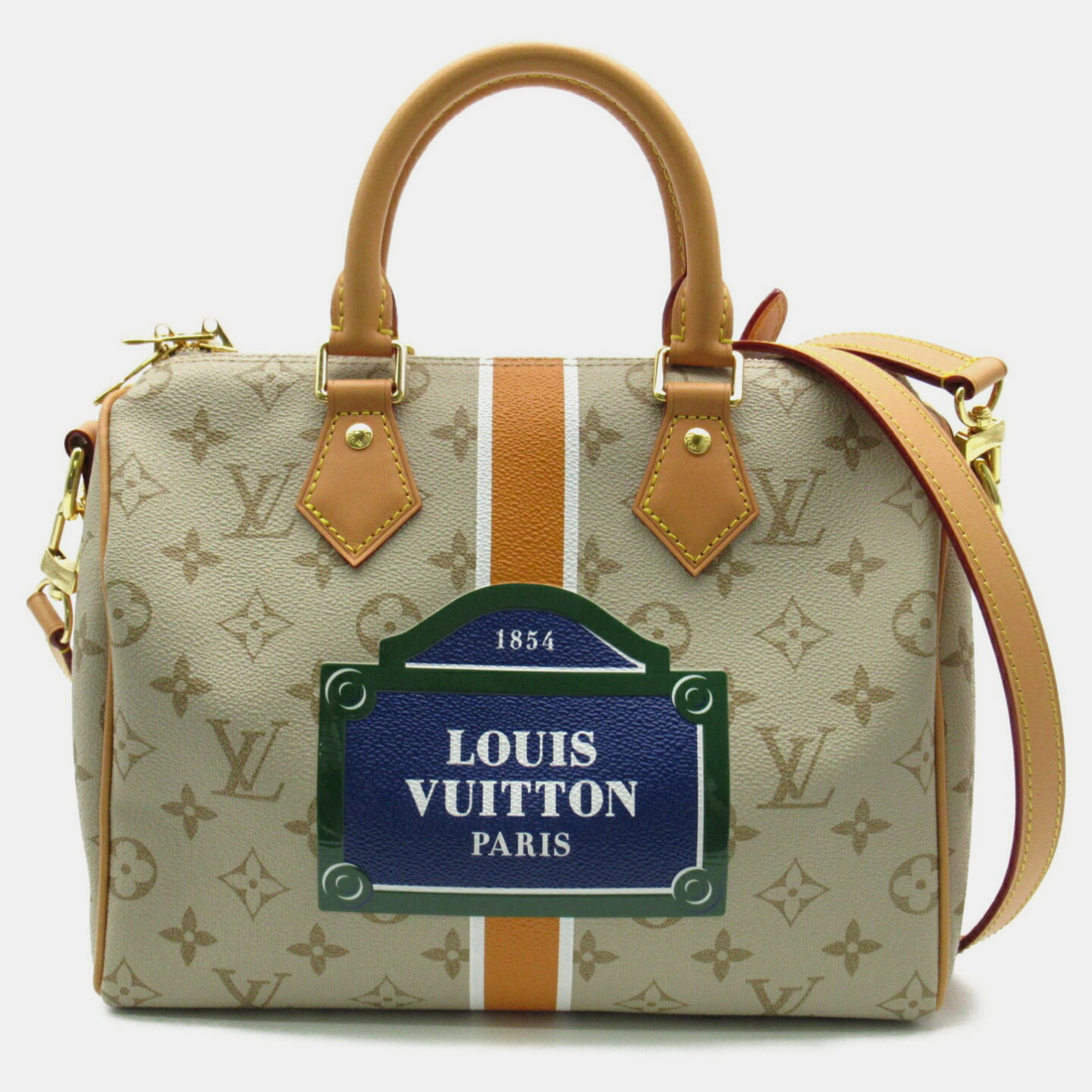 

Louis Vuitton Canvas Monopanam Beige Speedy Bandouliere 25 Shoulder Bag