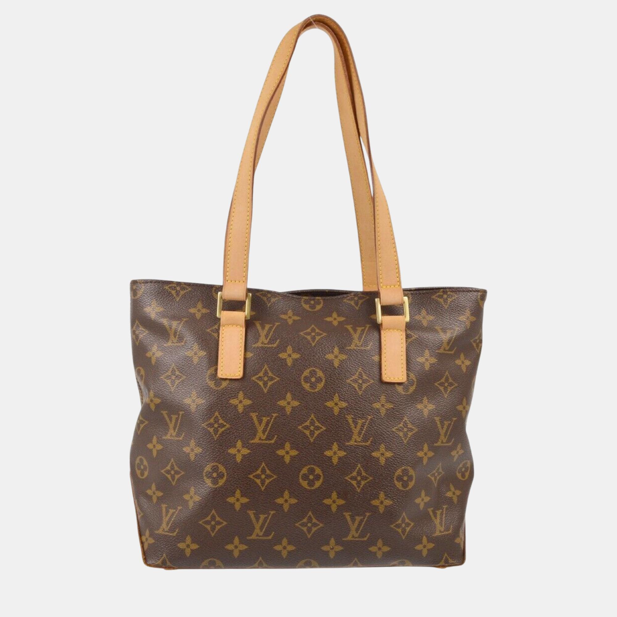 

Louis Vuitton Monogram Cabas Piano Shoulder Tote Bag, Brown