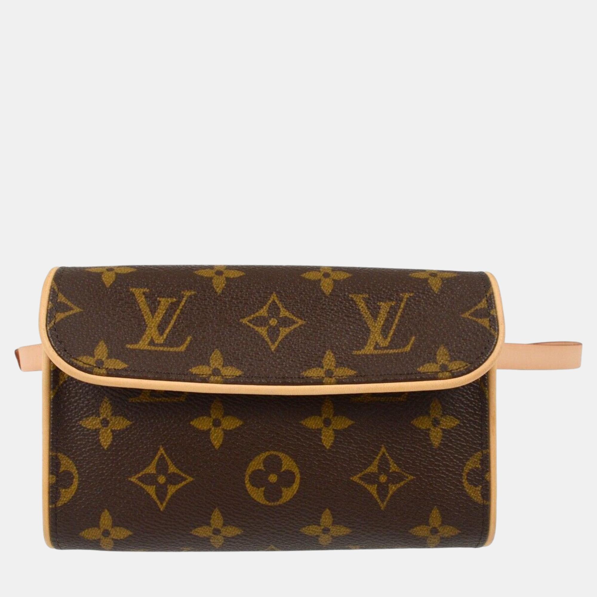 

Louis Vuitton Monogram #XS Pochette Florentine Bum Bag, Brown