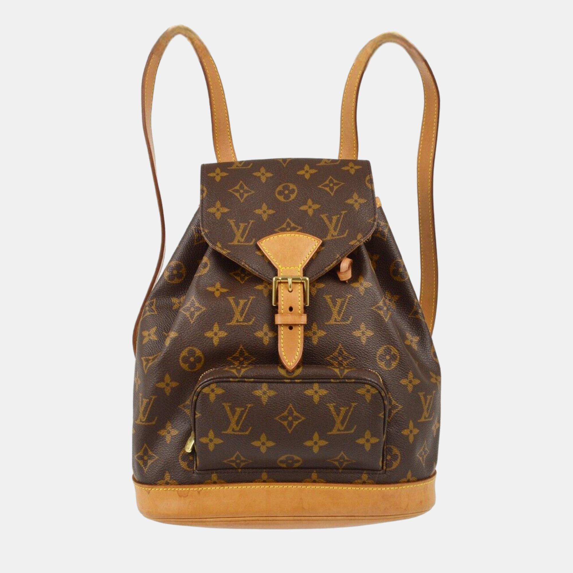 

Louis Vuitton Monogram Montsouris MM Backpack, Brown