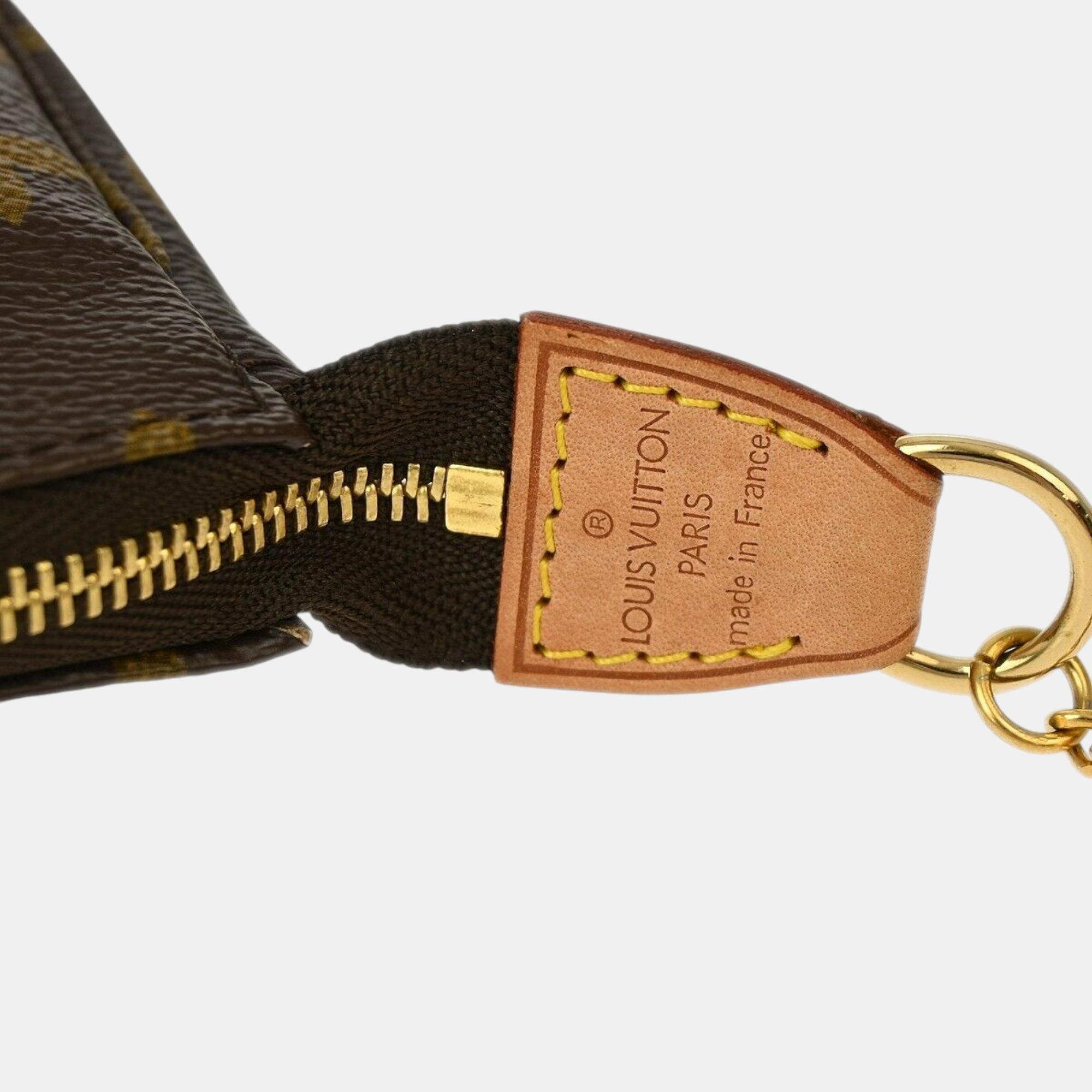 Louis Vuitton Monogram Mini Pochette Accessoires Handbag 