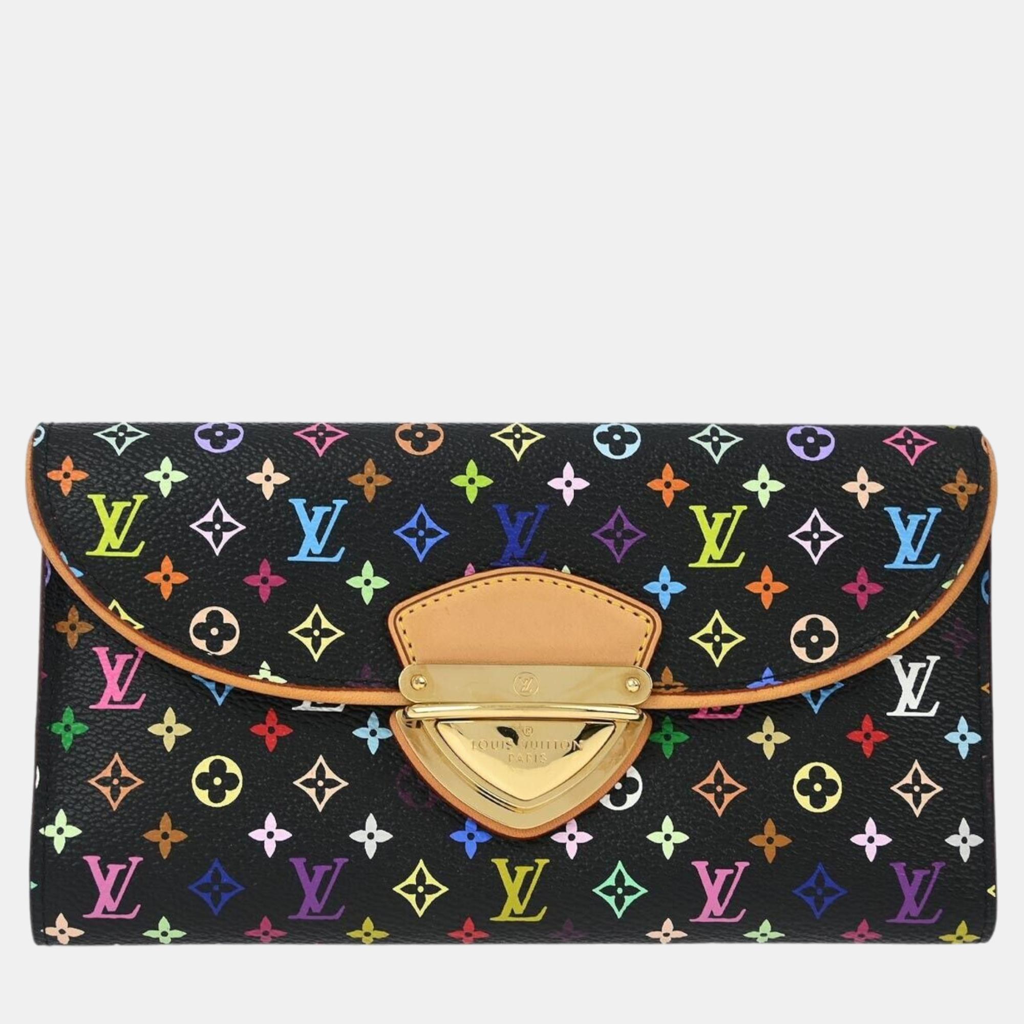 

Louis Vuitton Multicolor Portefeuille Eugenie Wallet, Black