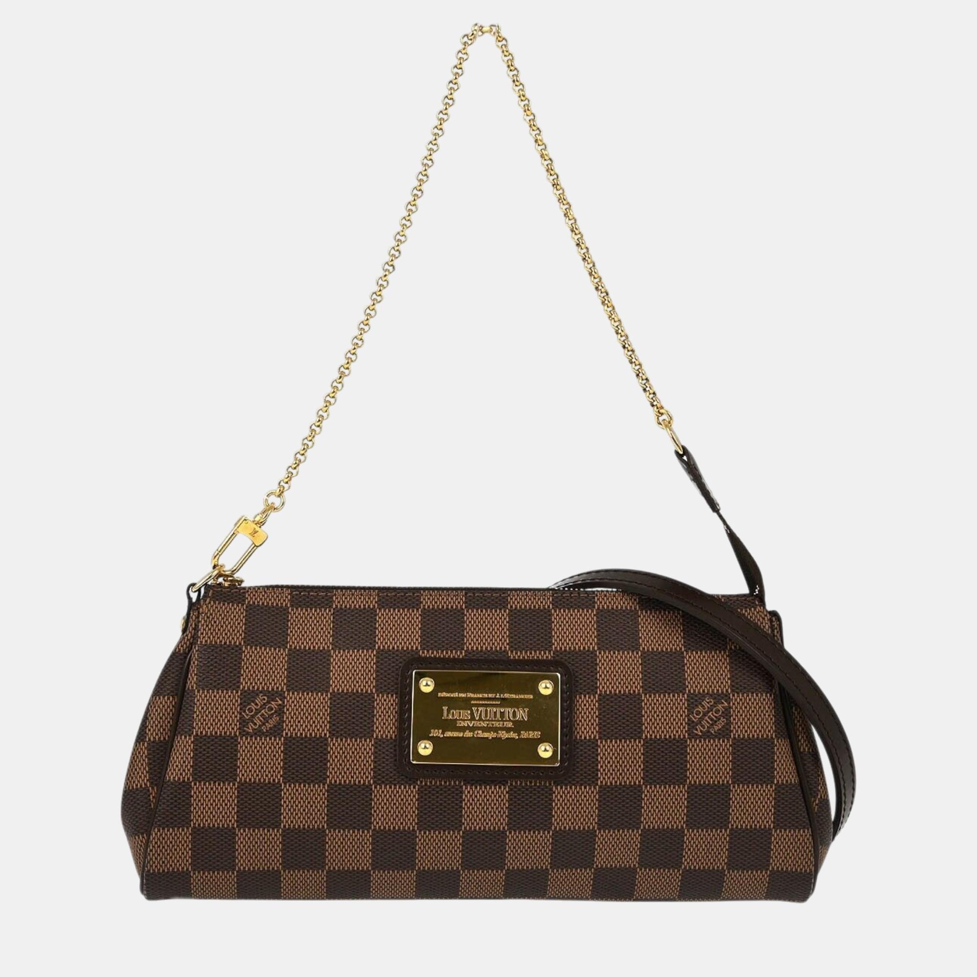 

Louis Vuitton Damier Eva Chain Handbag, Brown