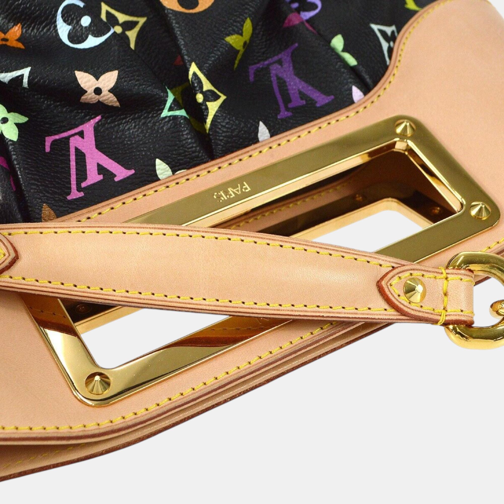 Louis Vuitton Black Monogram Multicolor Judy PM Handbag 