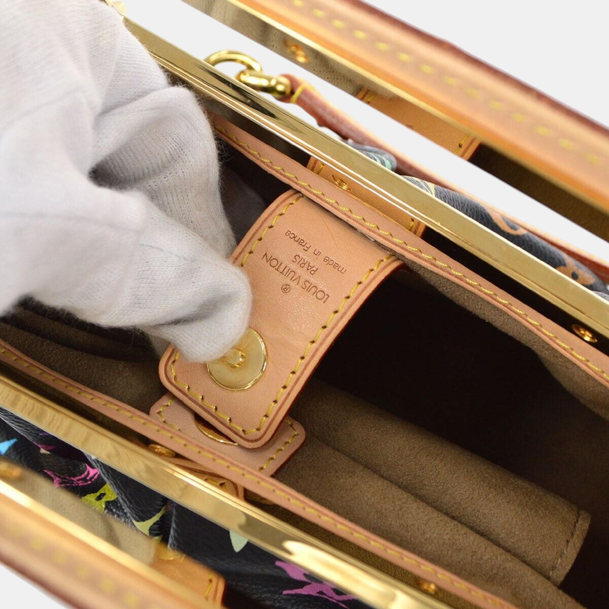 Louis Vuitton Black Monogram Multicolor Judy PM Handbag 