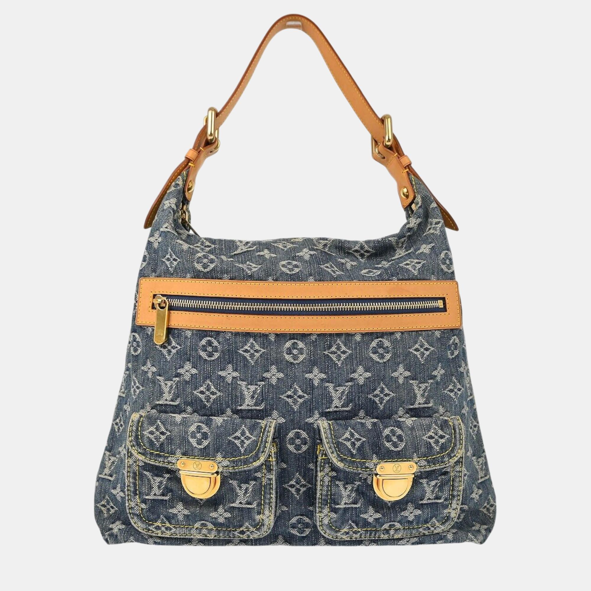 

Louis Vuitton Blue Monogram Denim Baggy GM Shoulder Bag