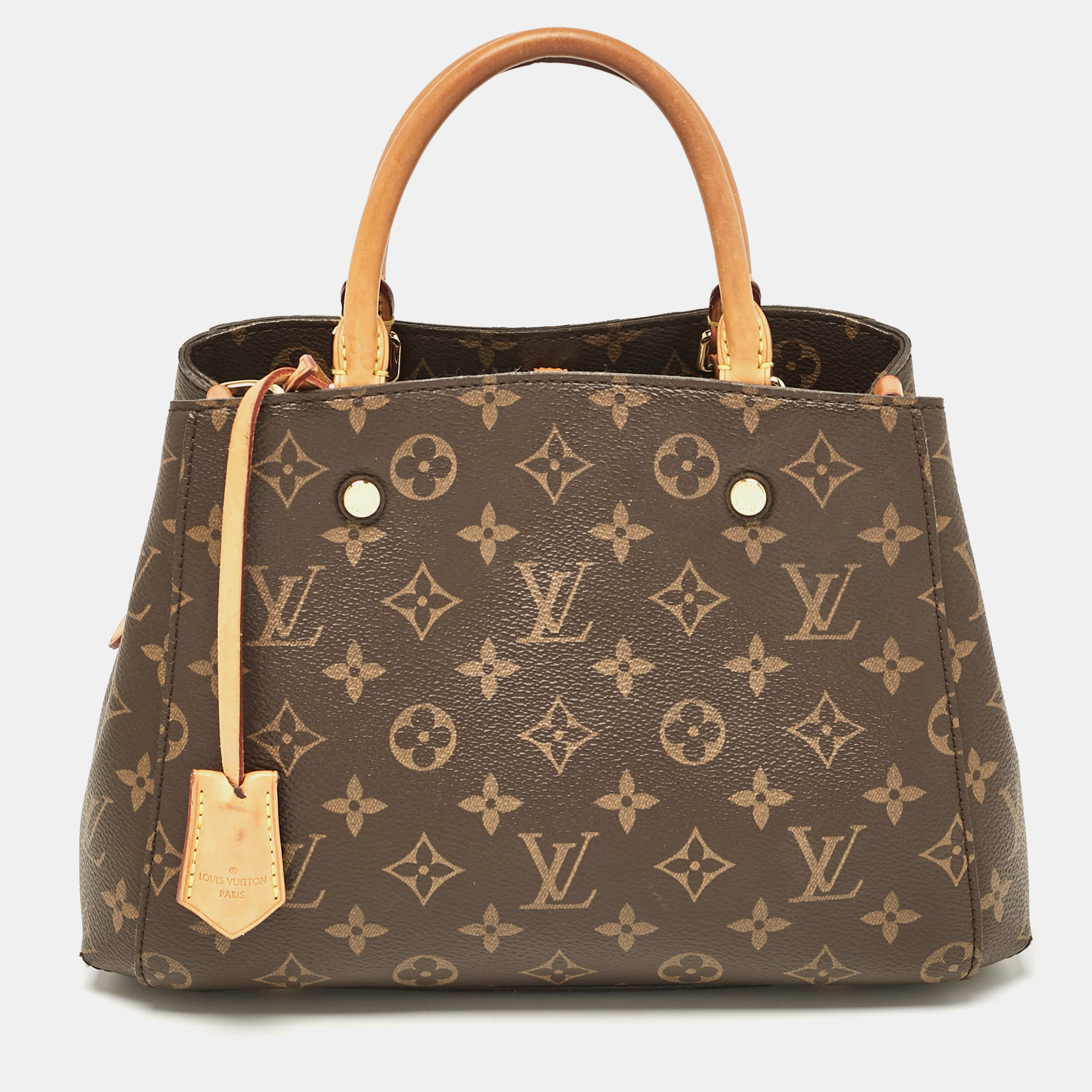 

Louis Vuitton Monogram Canvas Montaigne BB Bag, Brown