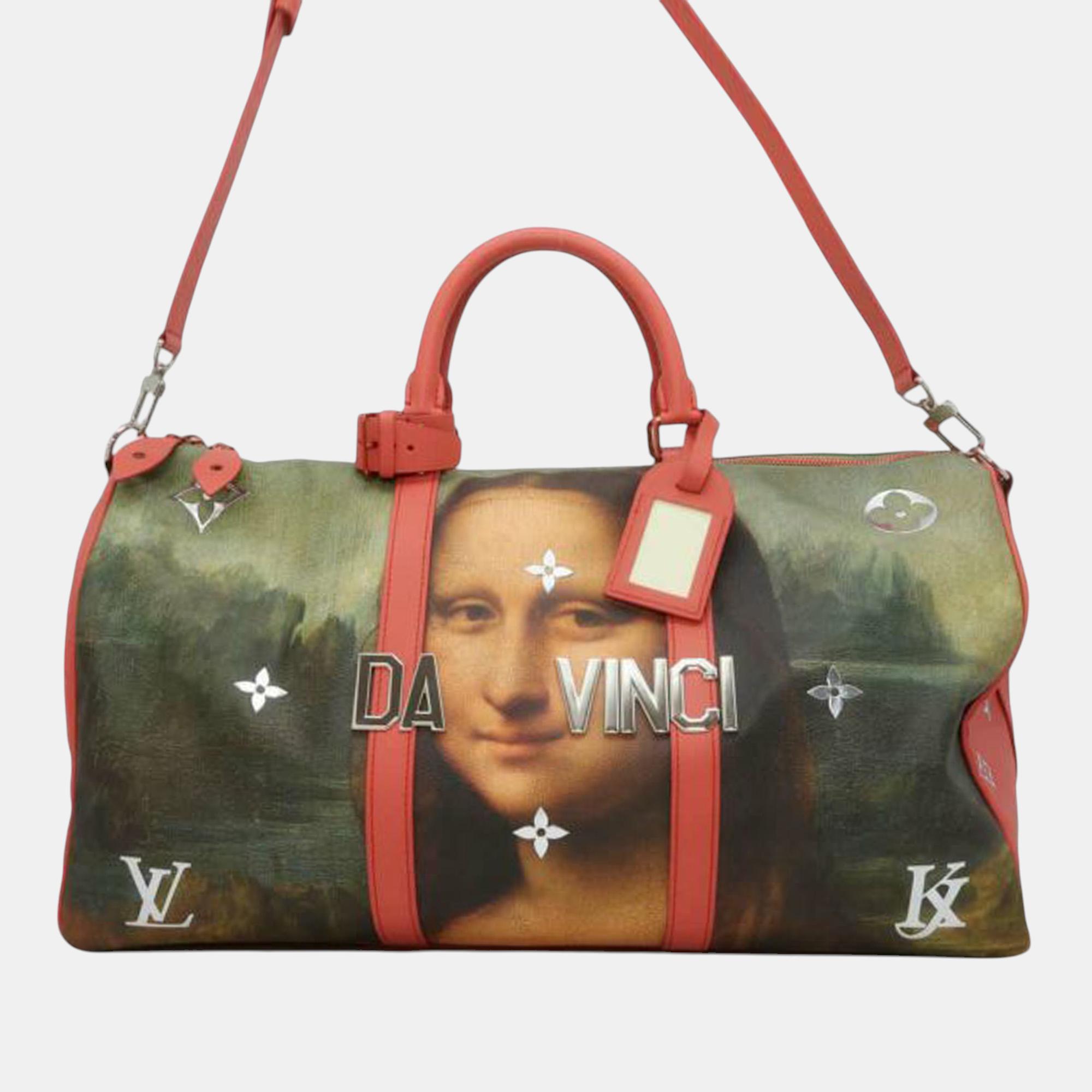 

Louis Vuitton Jeff Koons Masters Collection Da Vinci Keepall Bandouliere 50, Multicolor