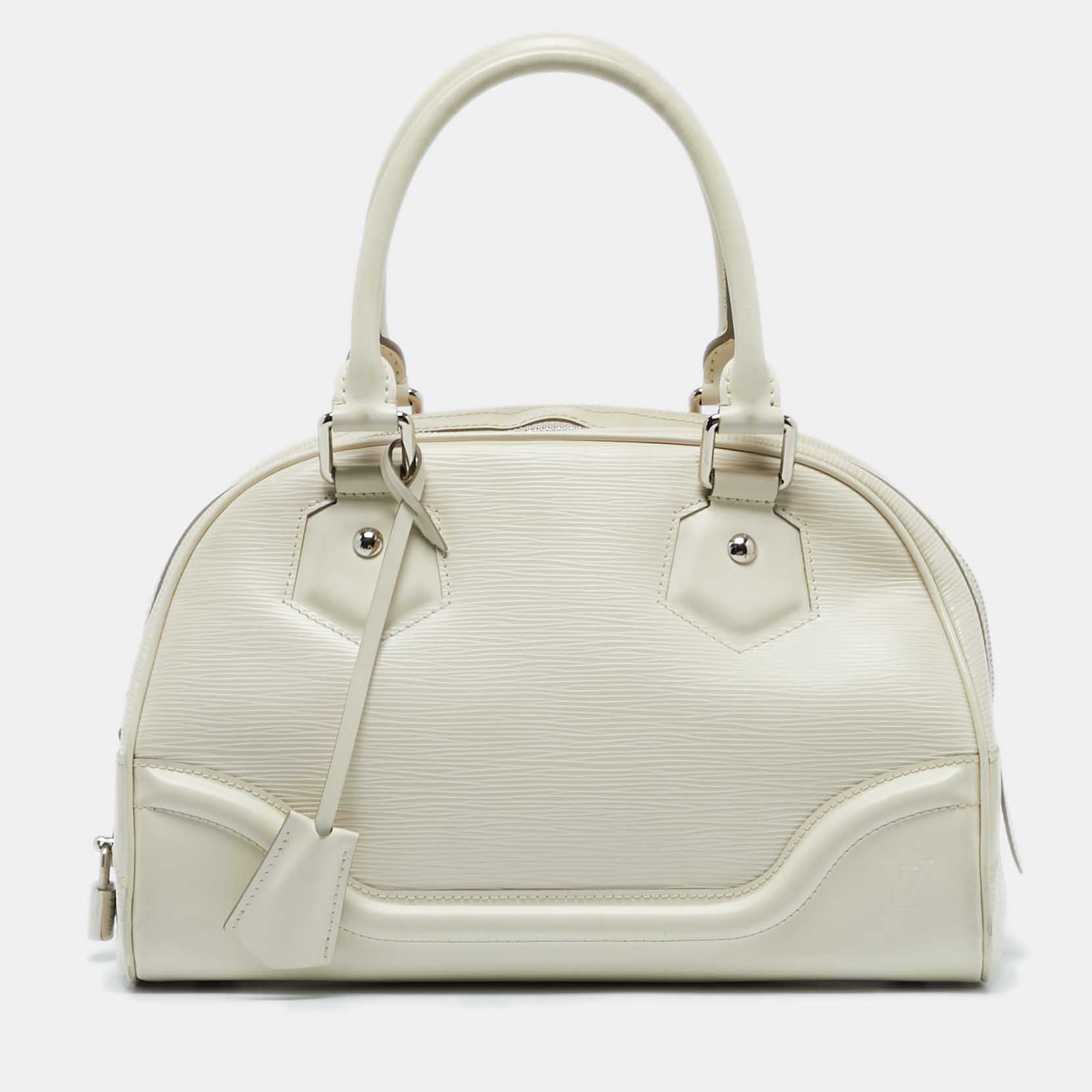 

Louis Vuitton Ivorie Epi Leather Montaigne PM Bag, White