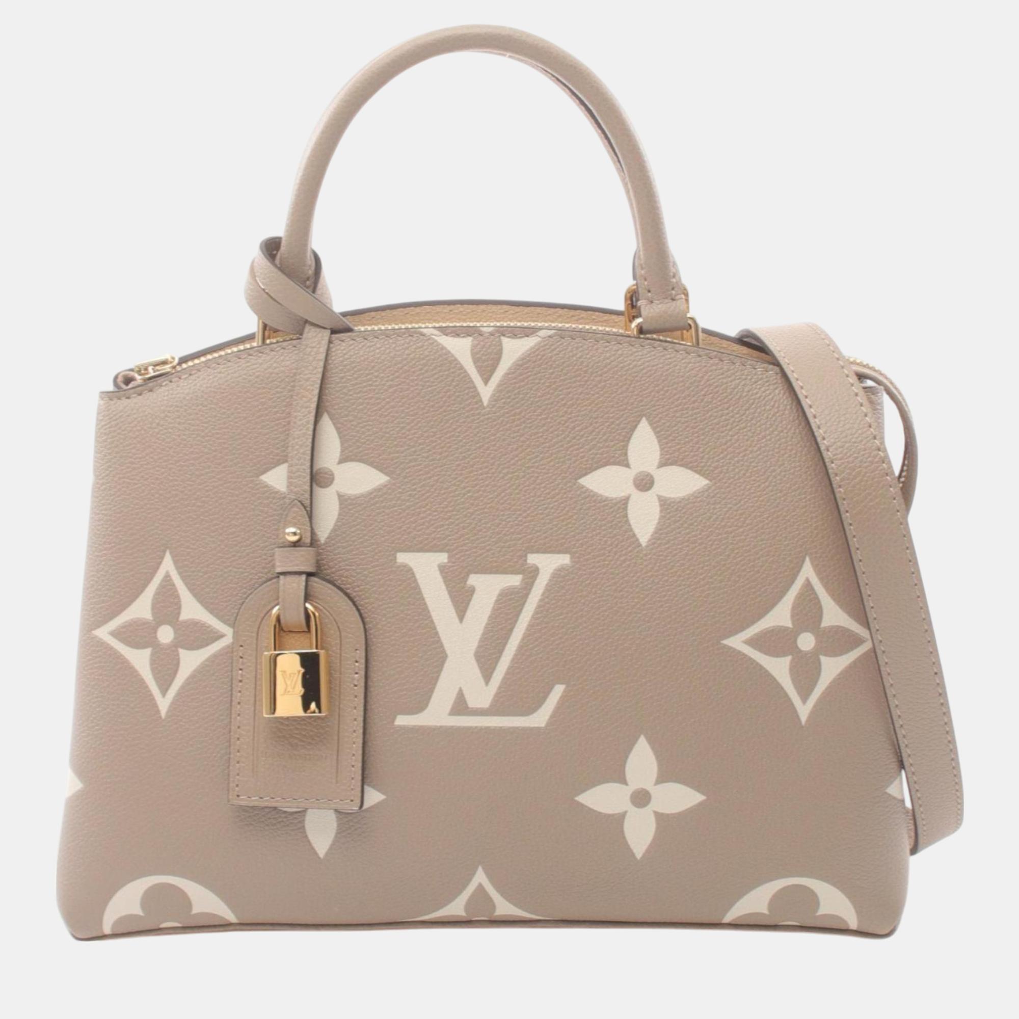 

Louis Vuitton Beige Leather Monogram Empreinte Petit Palais Pm Handbag