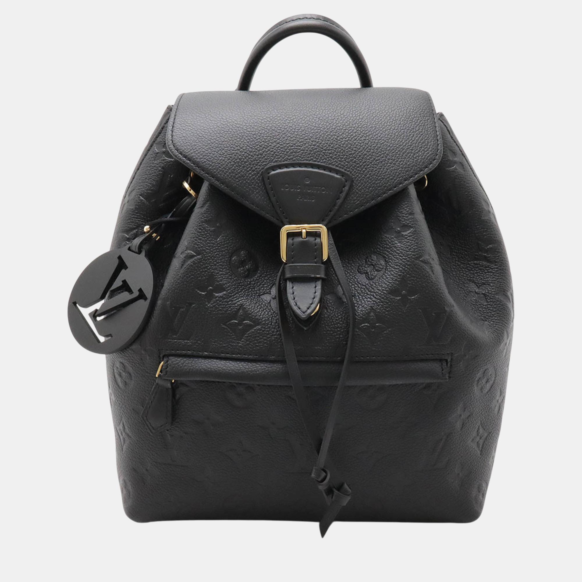 

Louis Vuitton Noir Black Monogram Empreinte Montsouris Pm Backpack