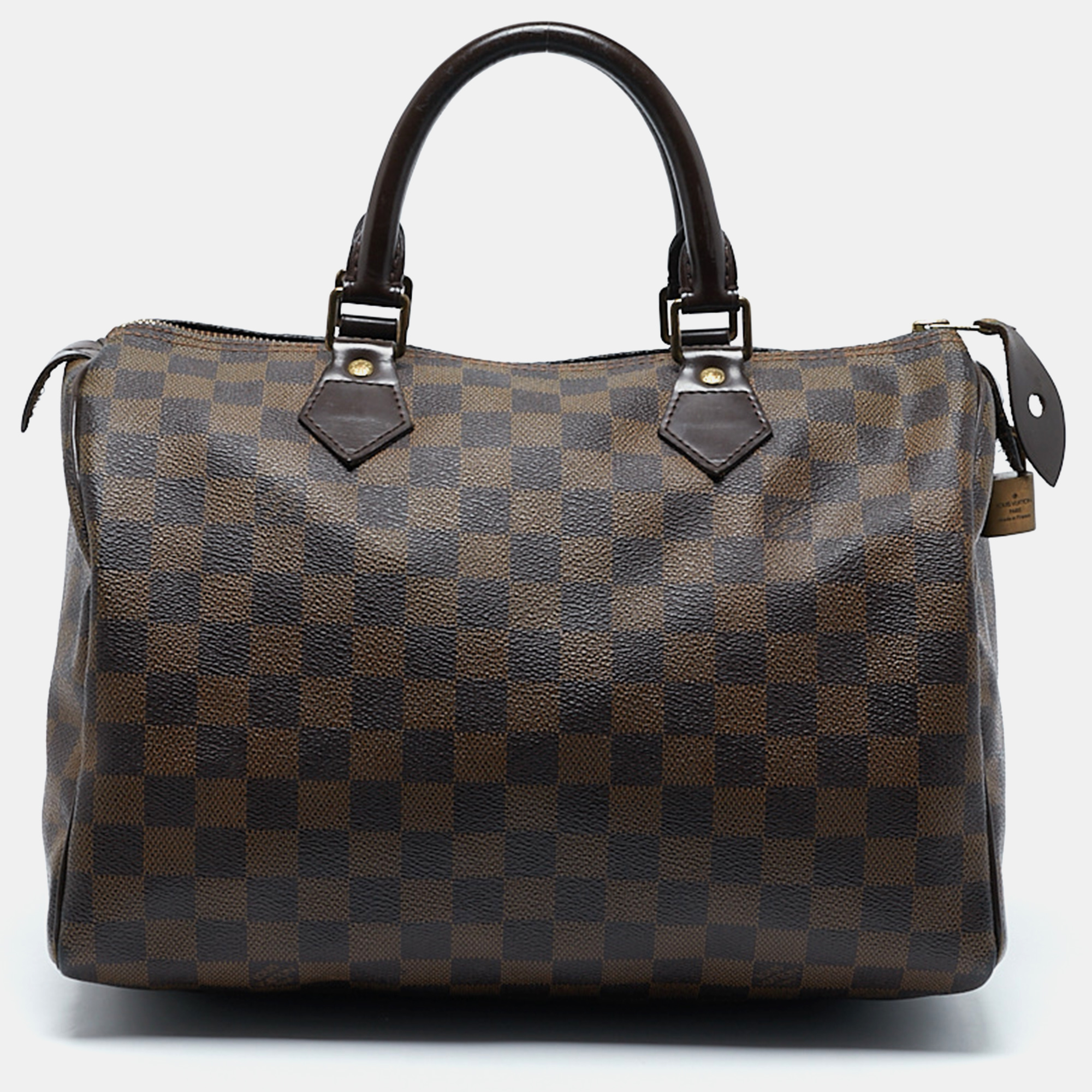 

Louis Vuitton Damier Ebene Canvas Speedy 30 Bag, Brown