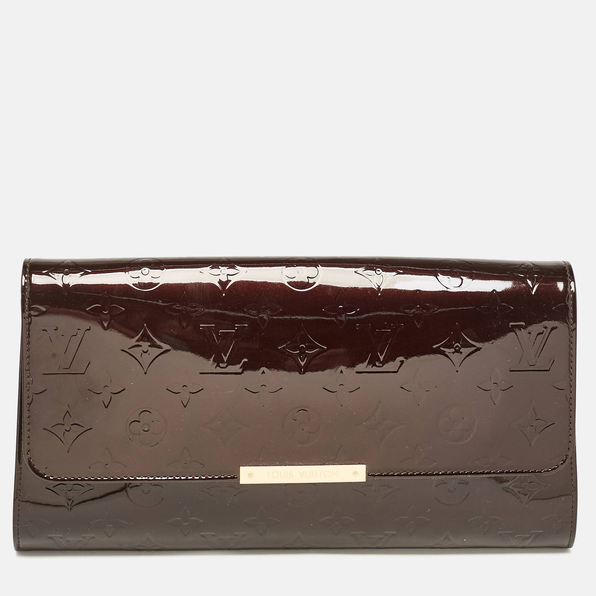 

Louis Vuitton Burgundy Amarante Monogram Vernis Robertson Clutch