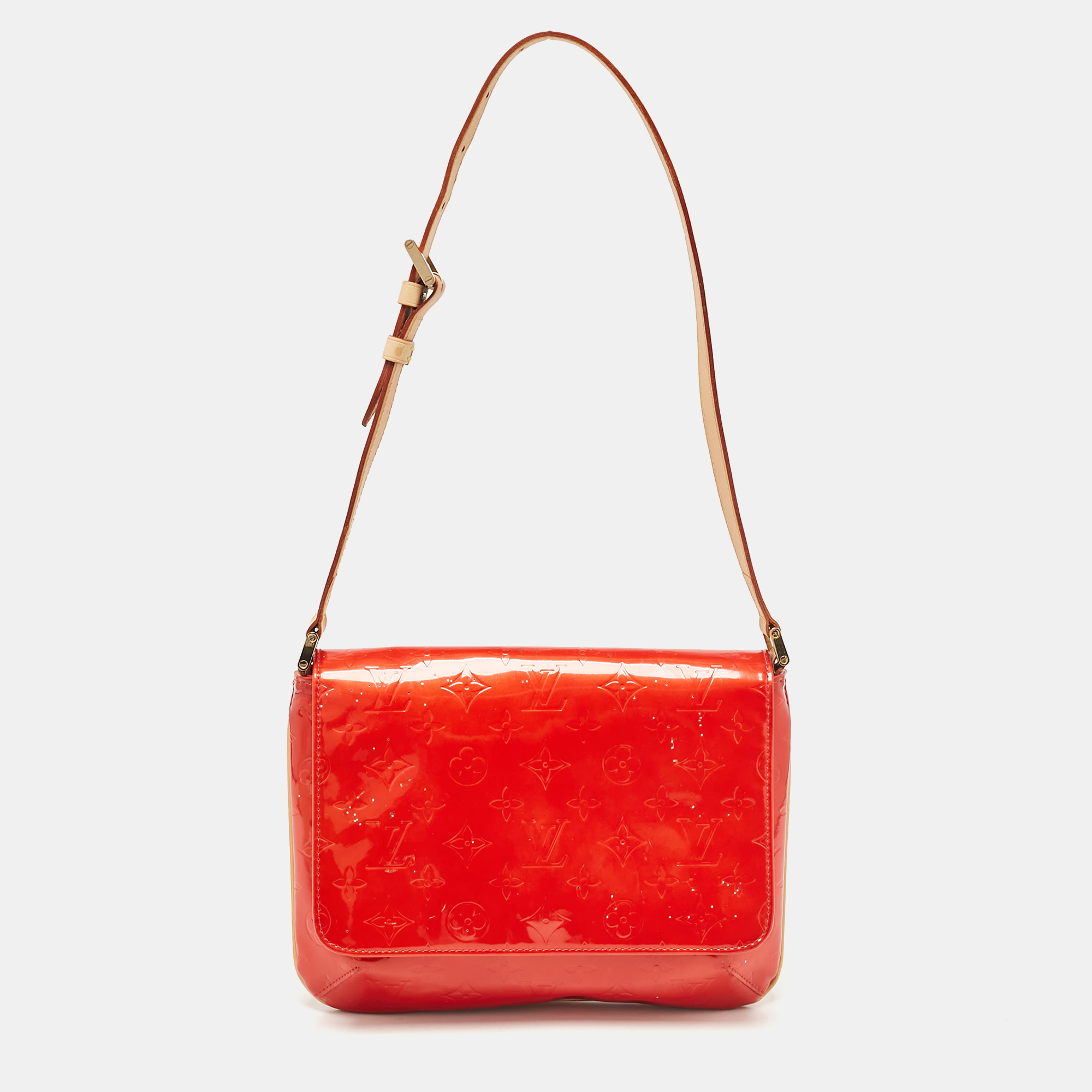 

Louis Vuitton Red Monogram Vernis Thompson Street Bag