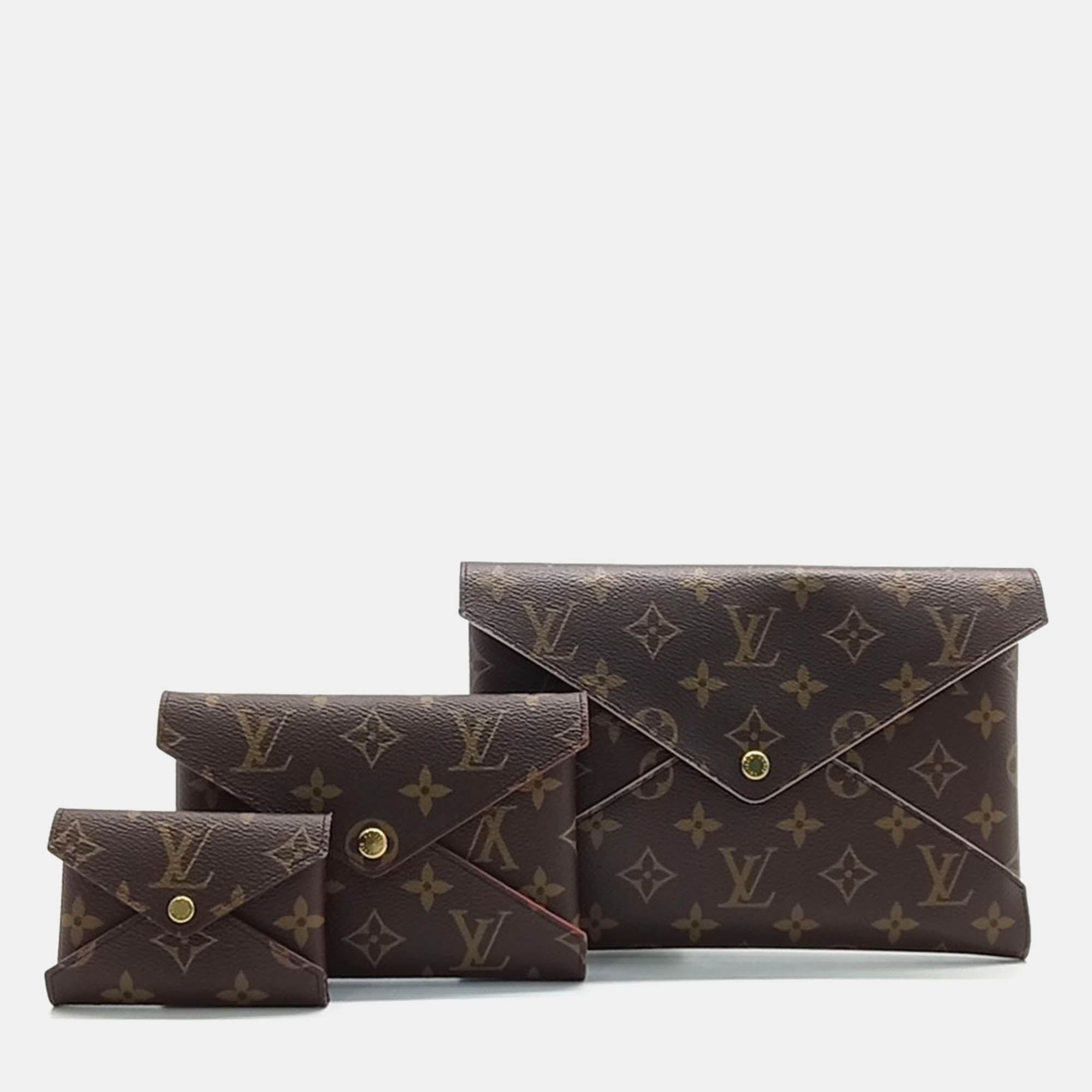 

Louis Vuitton Brown Canvas Louis Vuitton Pochette Kirigami Clutch