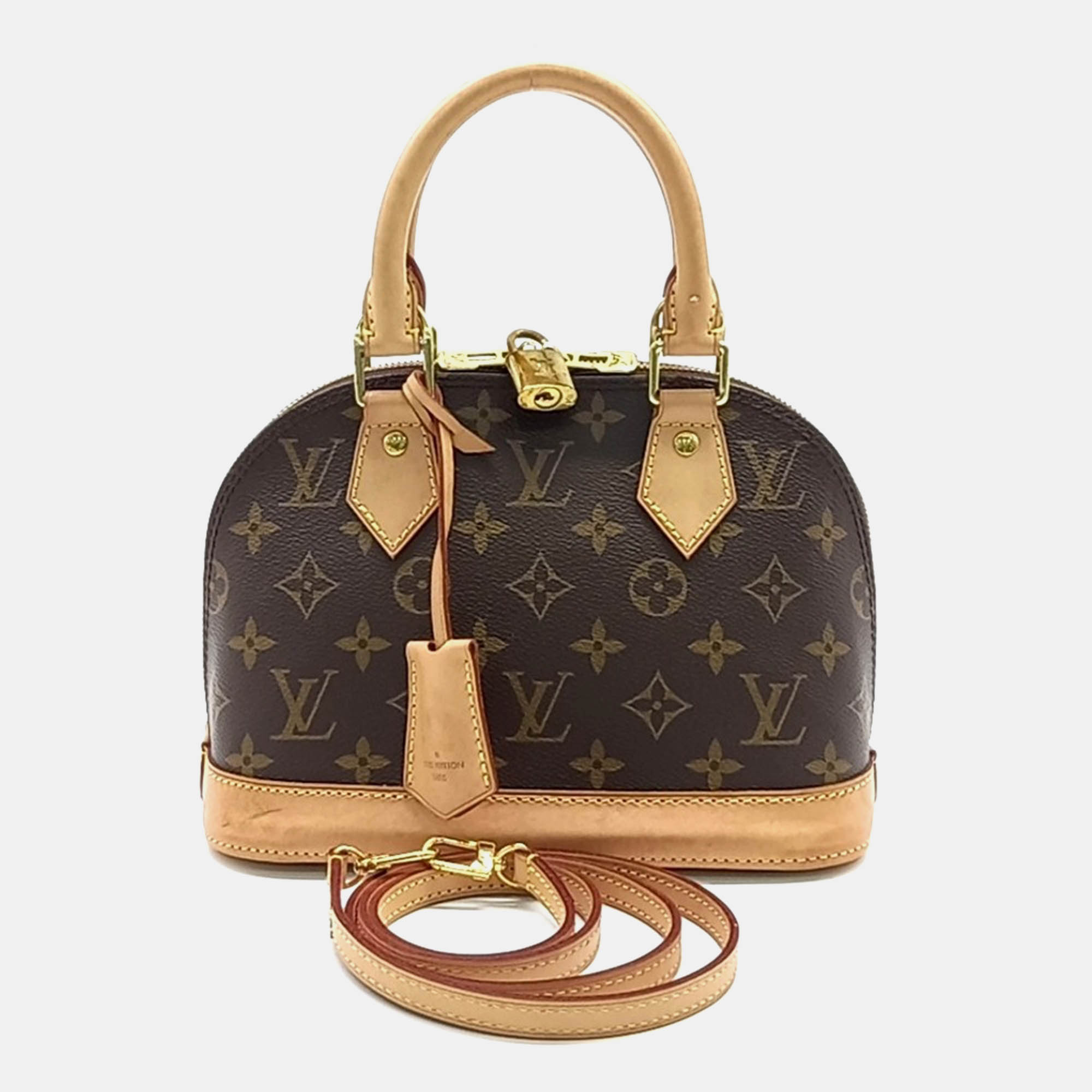 

Louis Vuitton Brown Coated Canvas Louis Vuitton Monogram Alma BB Bag