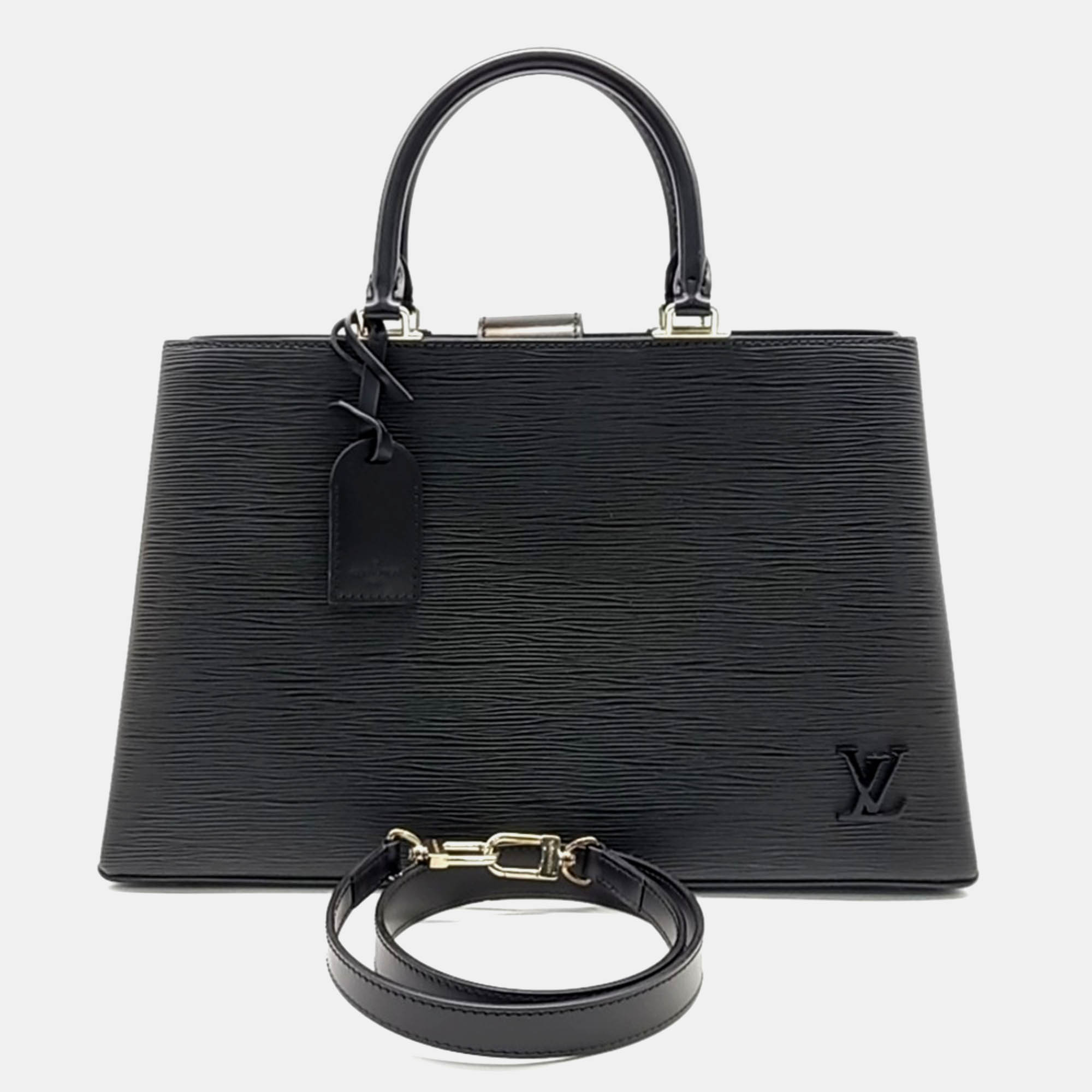 

Louis Vuitton Black Leather Louis Vuitton Epi Clever MM Bag